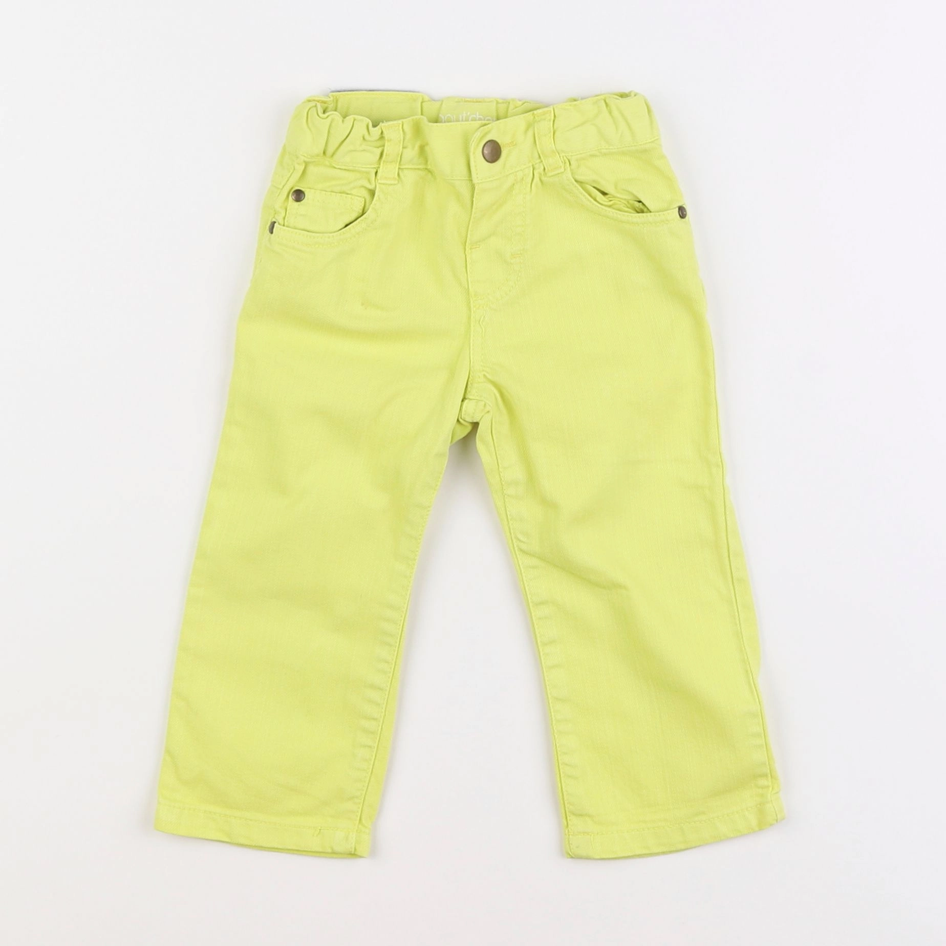 Boutchou - pantalon jaune - 12 mois