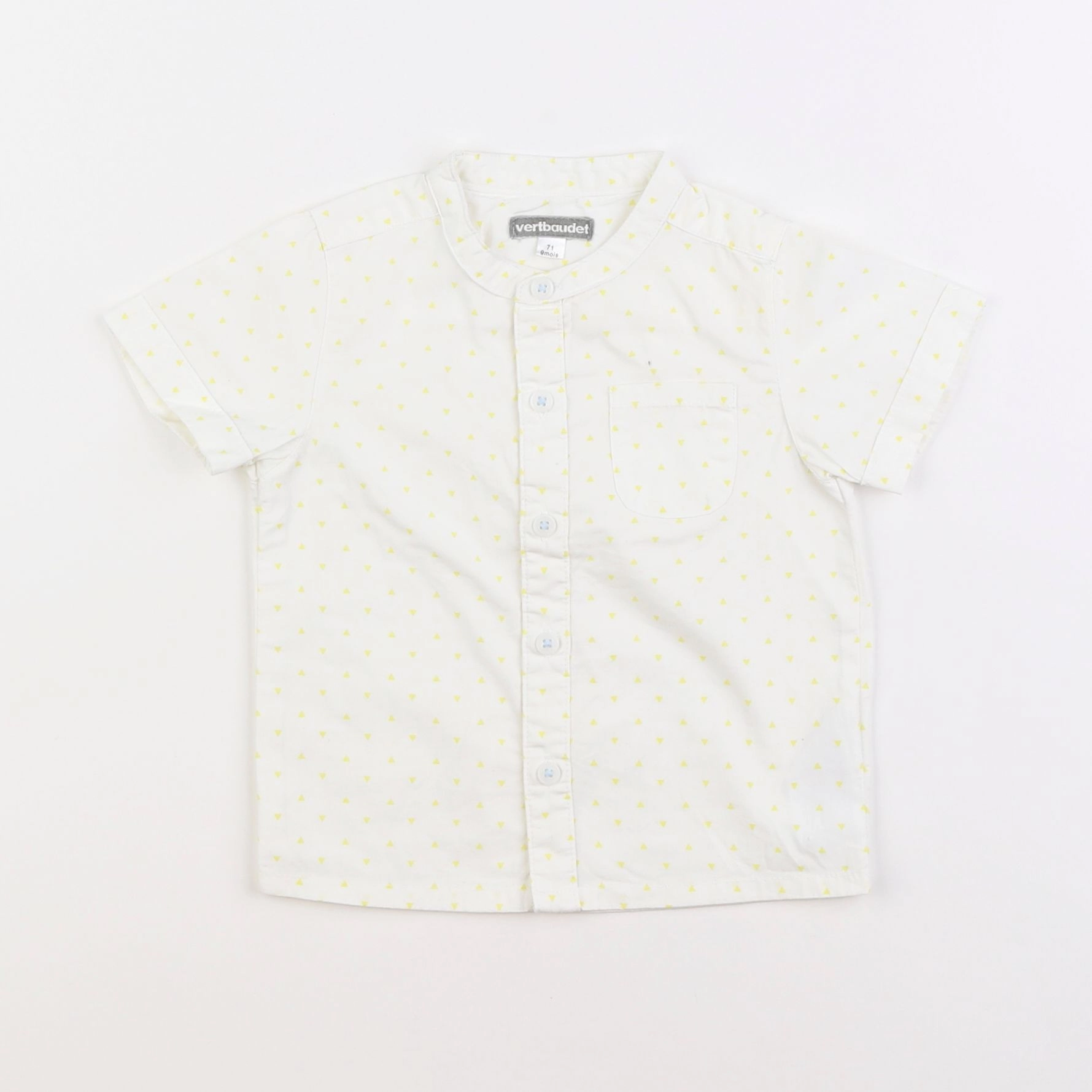 Vertbaudet - chemise blanc - 9 mois