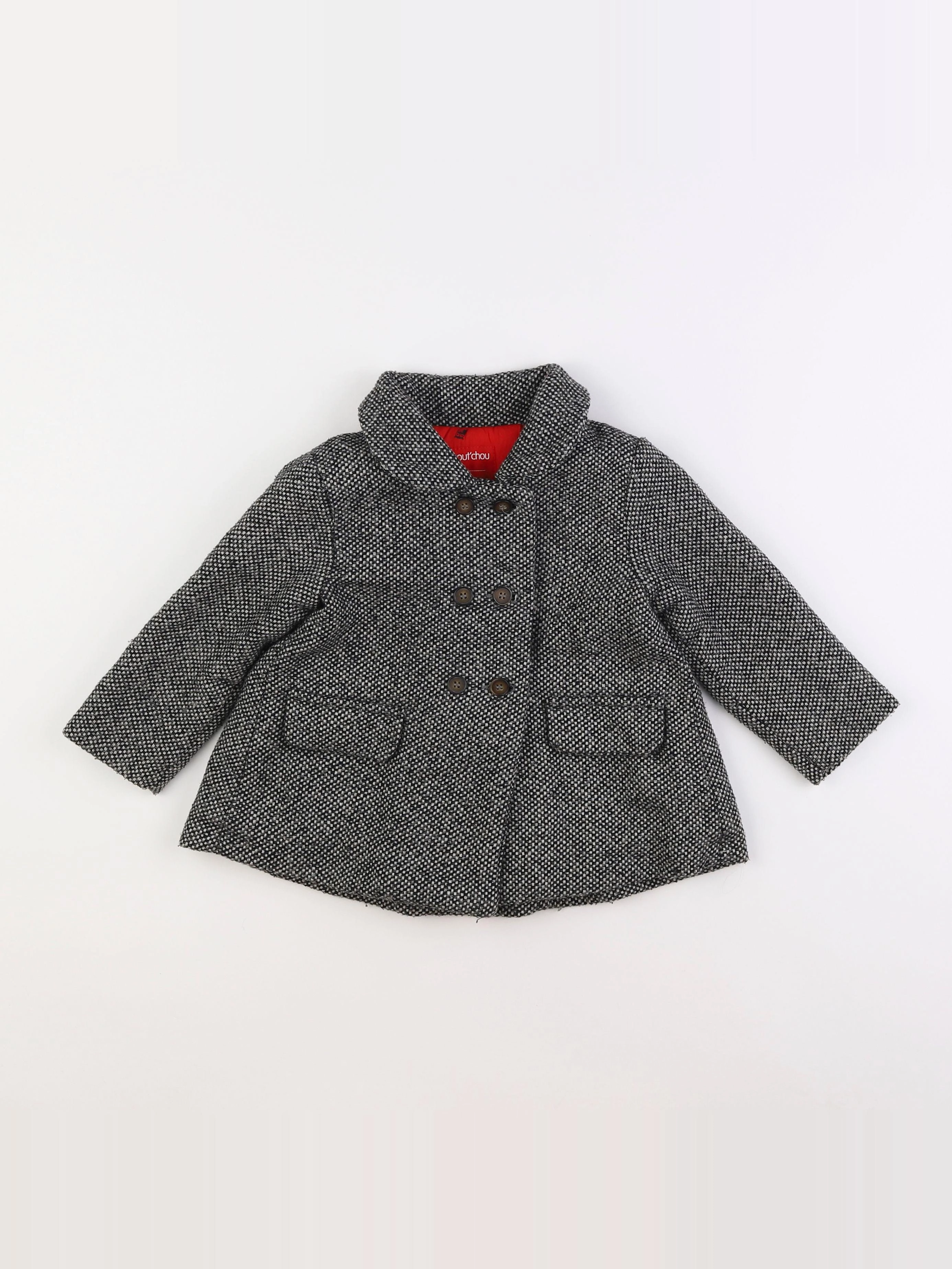 Boutchou - manteau gris - 2 ans