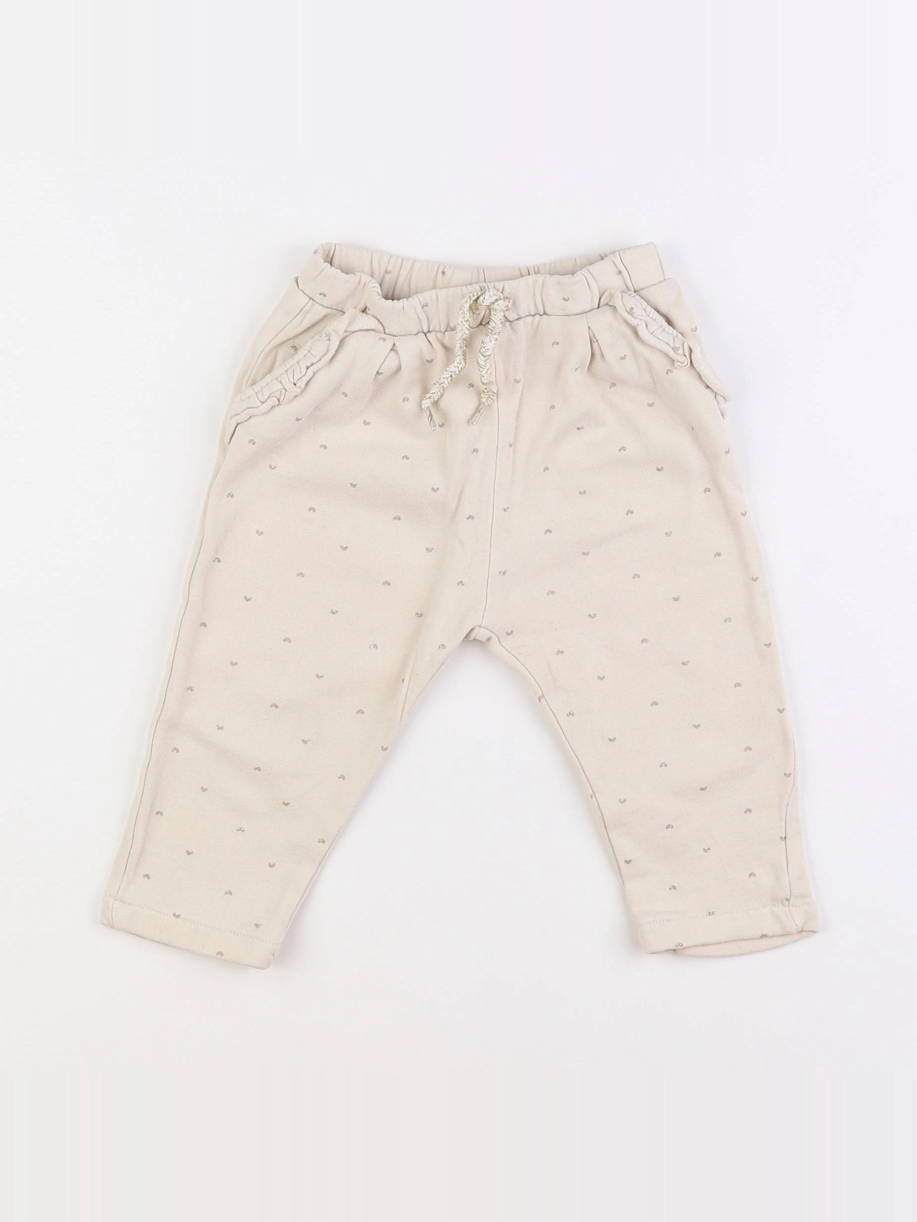 Vertbaudet - pantalon beige - 18 mois