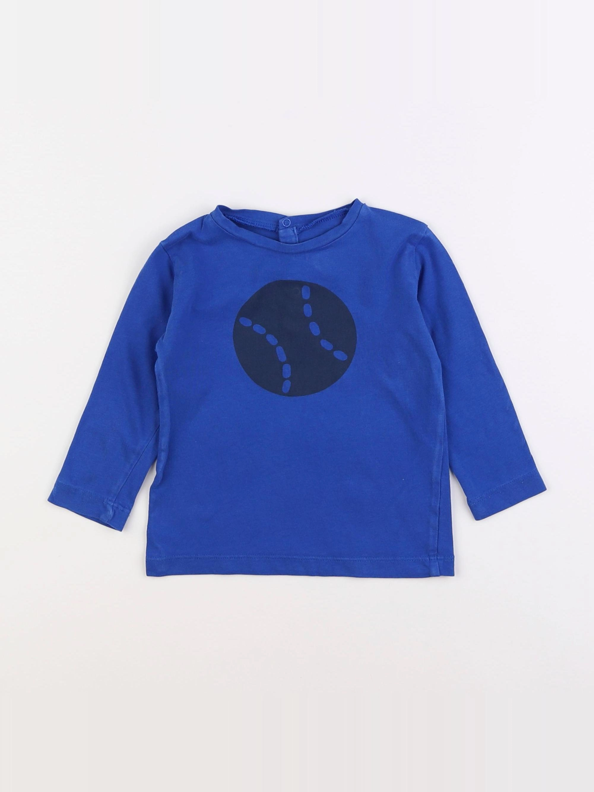 Boutchou - tee-shirt bleu - 18 mois