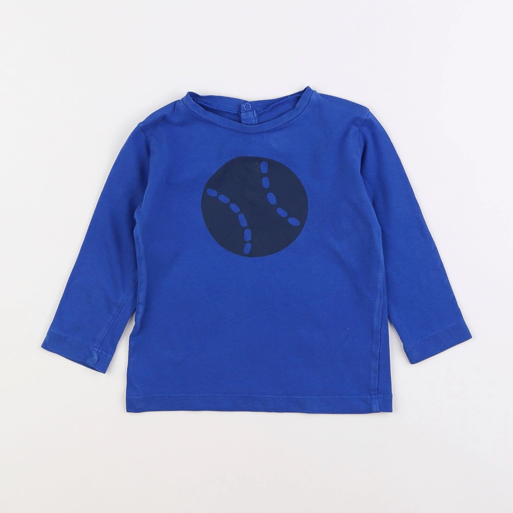 Boutchou - tee-shirt bleu - 18 mois