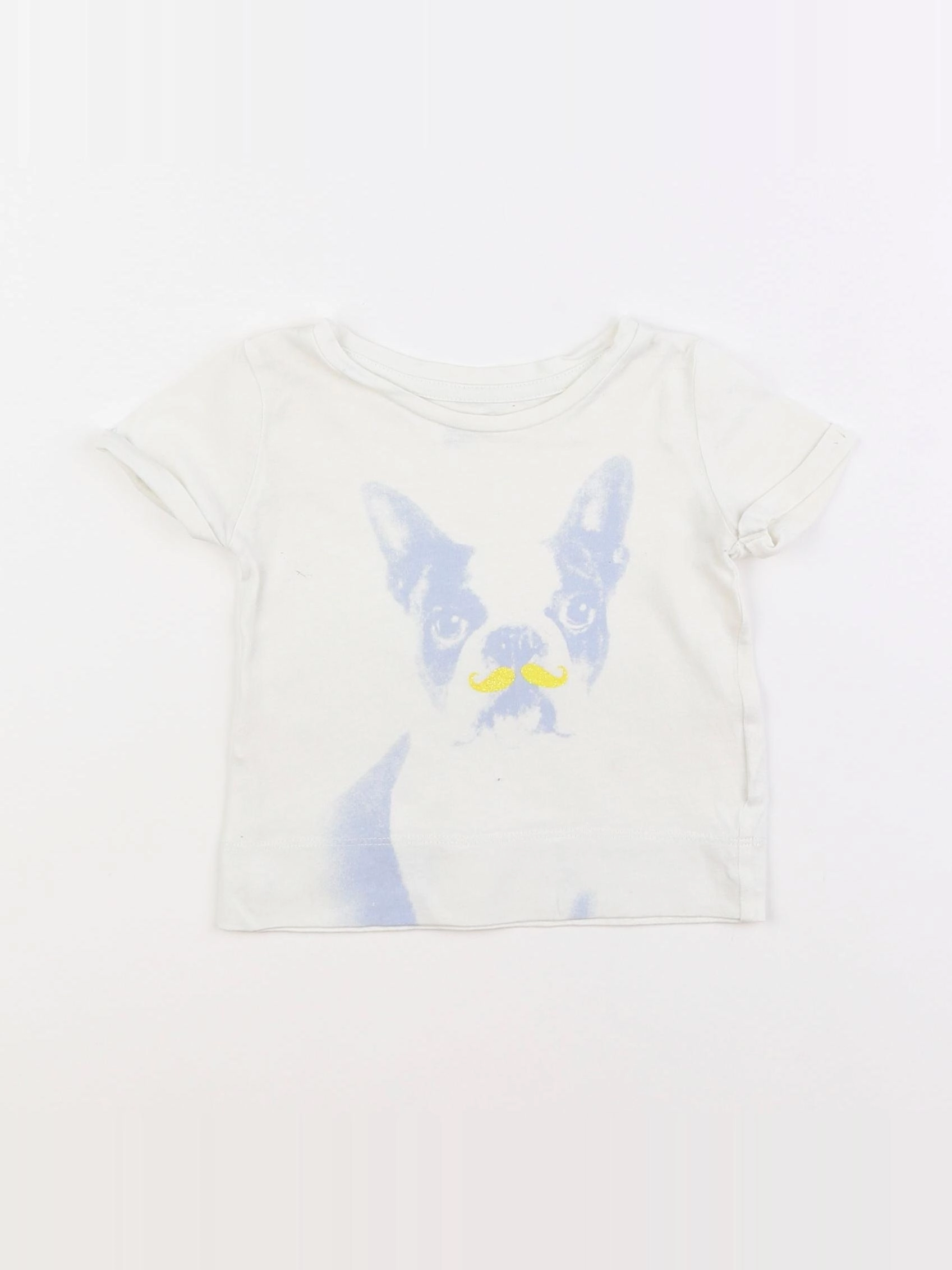 GAP - tee-shirt blanc - 6/12 mois
