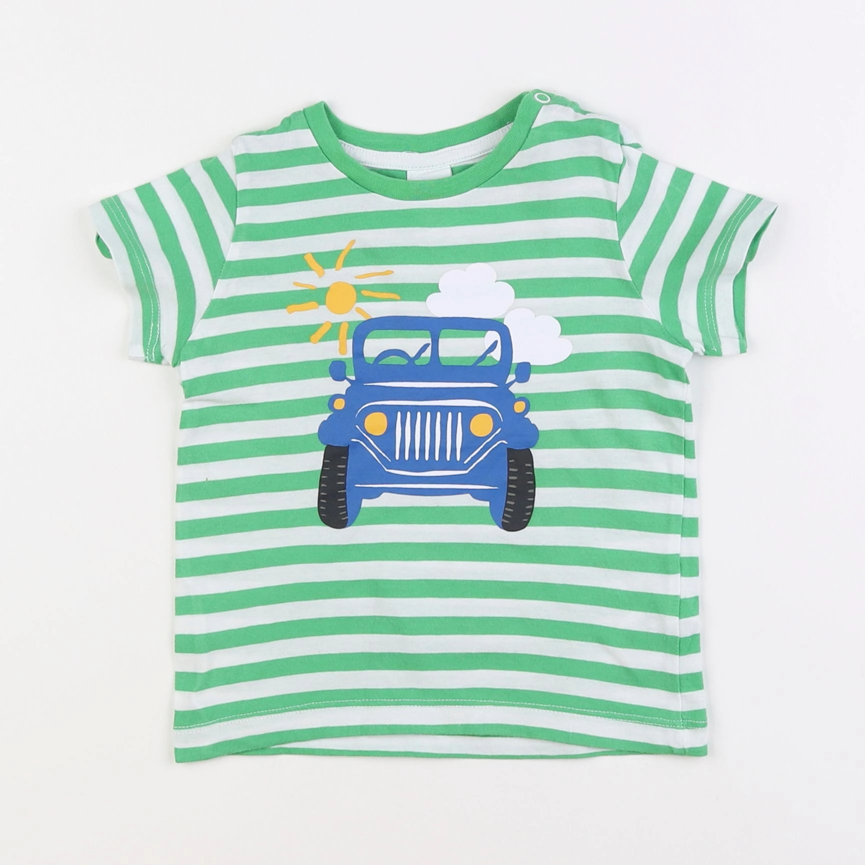 H&M - tee-shirt vert - 6/9 mois