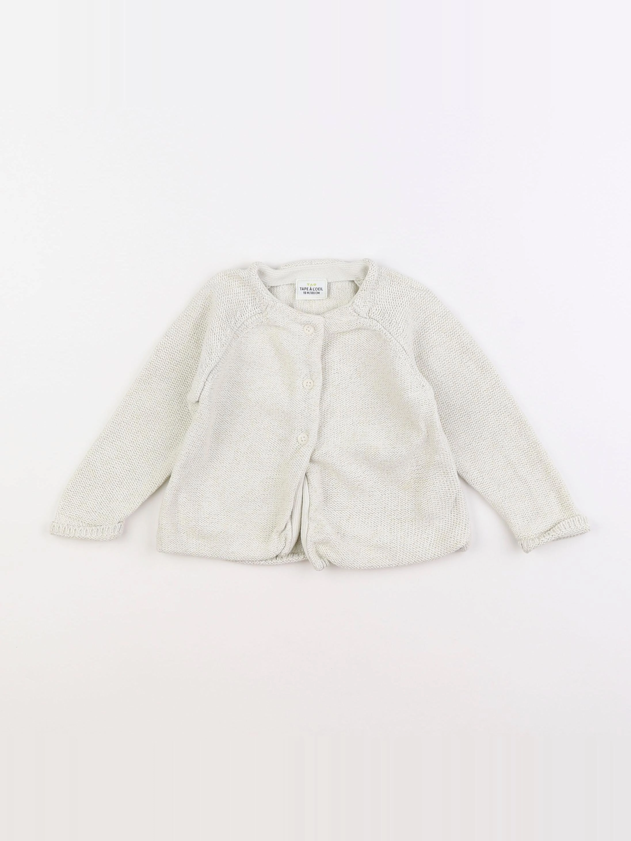 Tape à l'oeil - gilet blanc, or - 18 mois