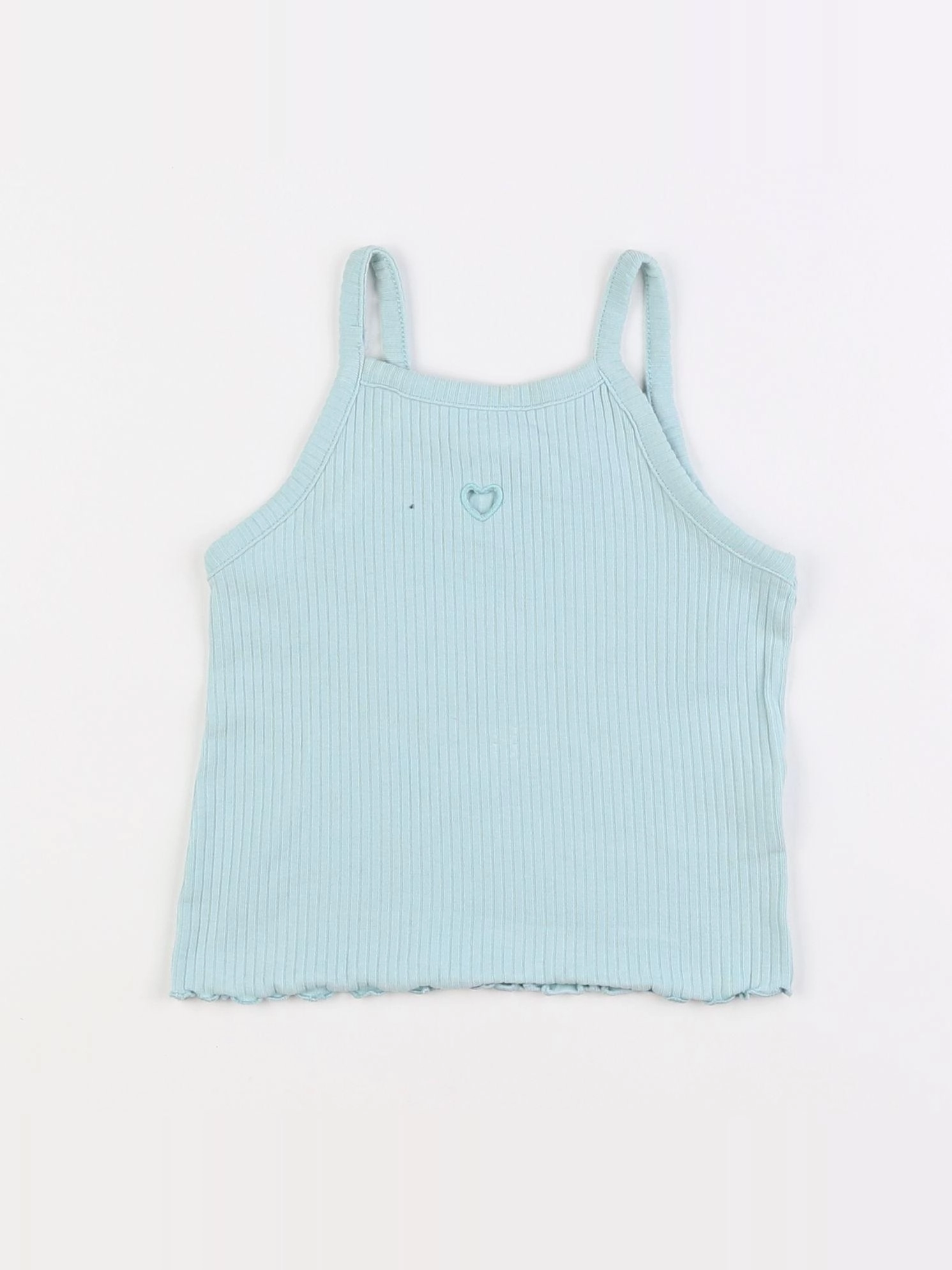 H&M - débardeur bleu - 3 mois