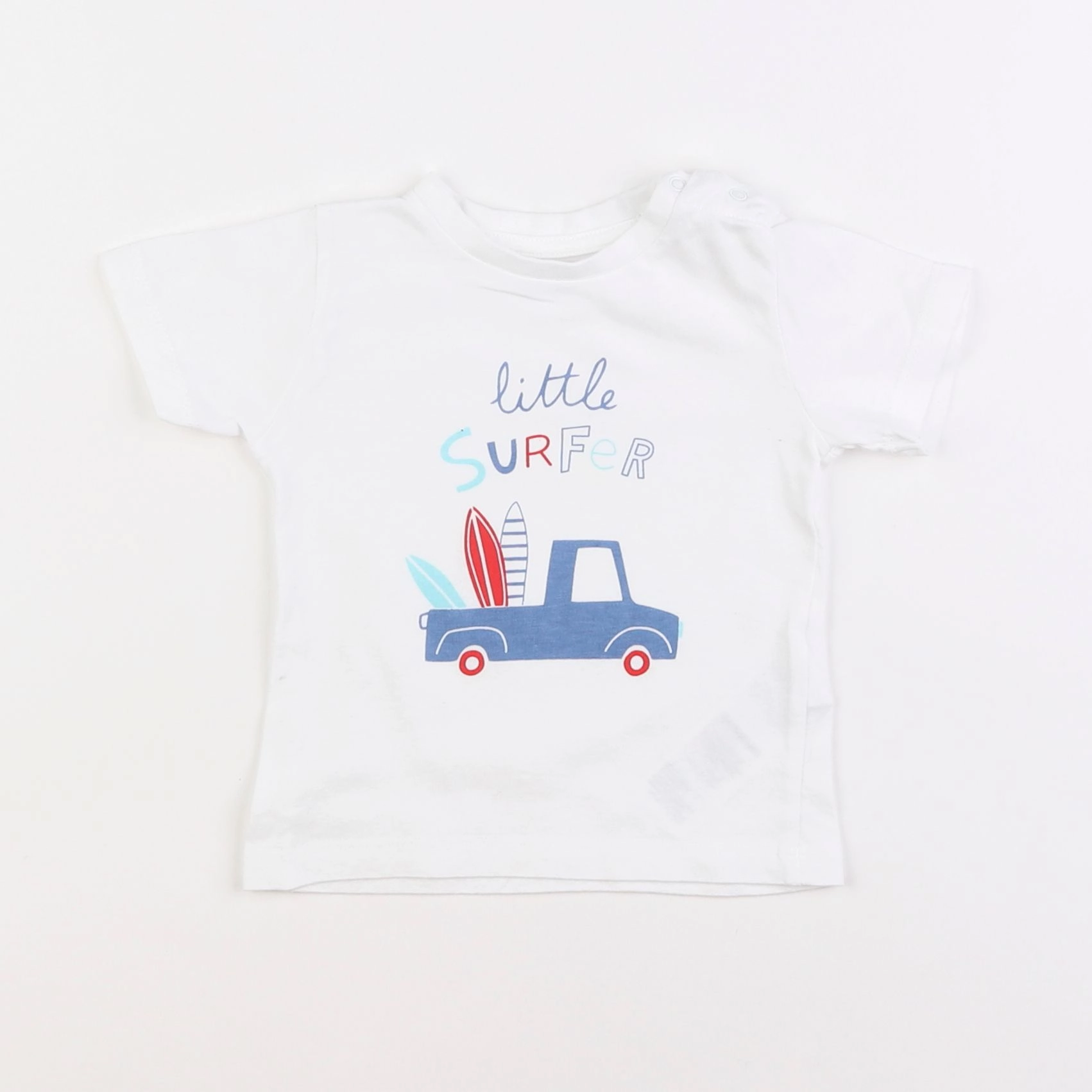 Vertbaudet - tee-shirt blanc - 6 mois