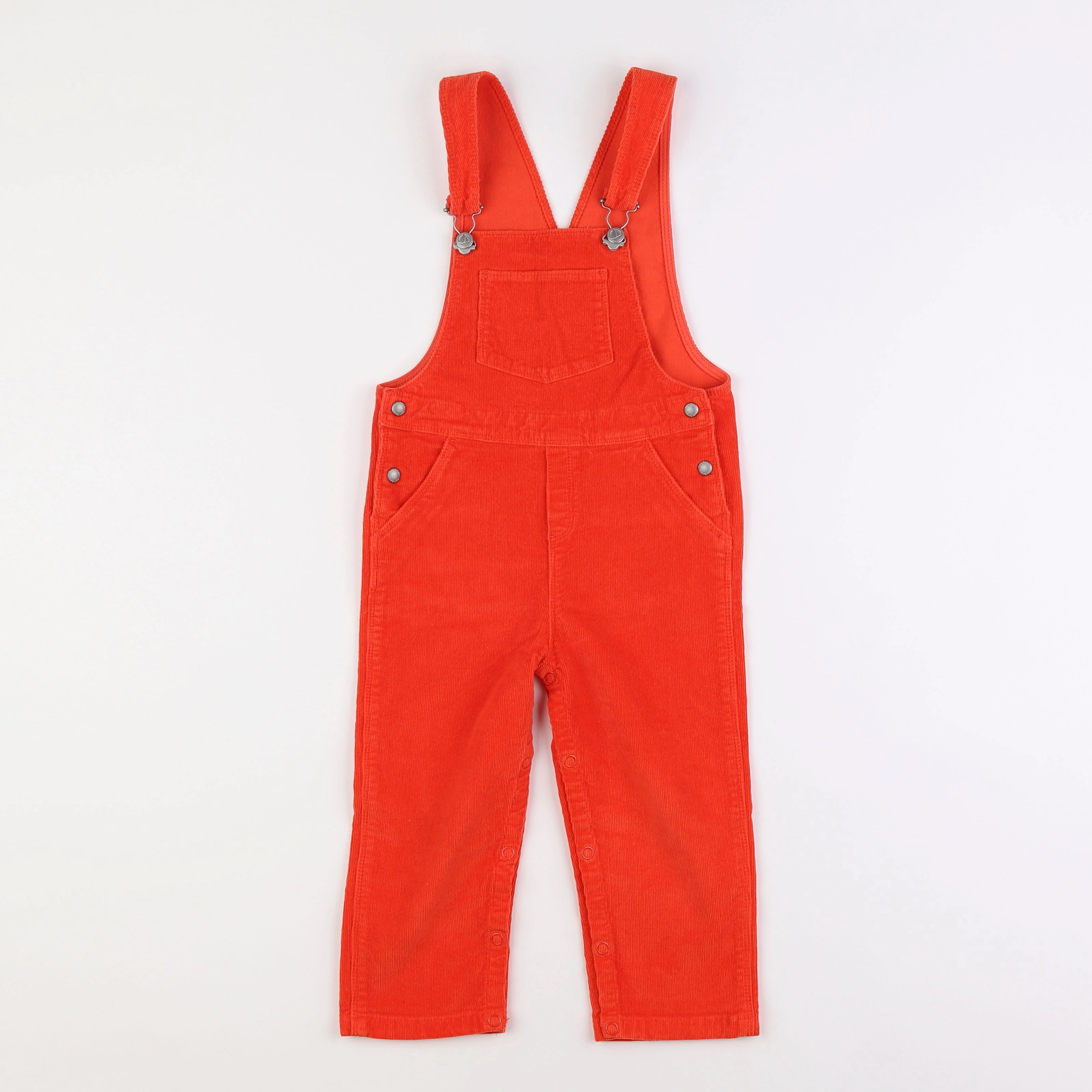 Petit Bateau - salopette rouge - 2 ans
