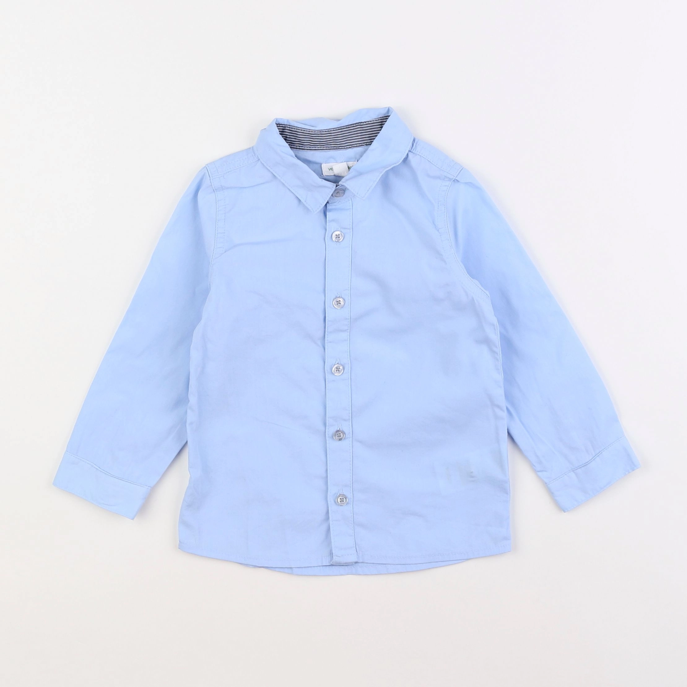 Vertbaudet - chemise bleu - 2 ans