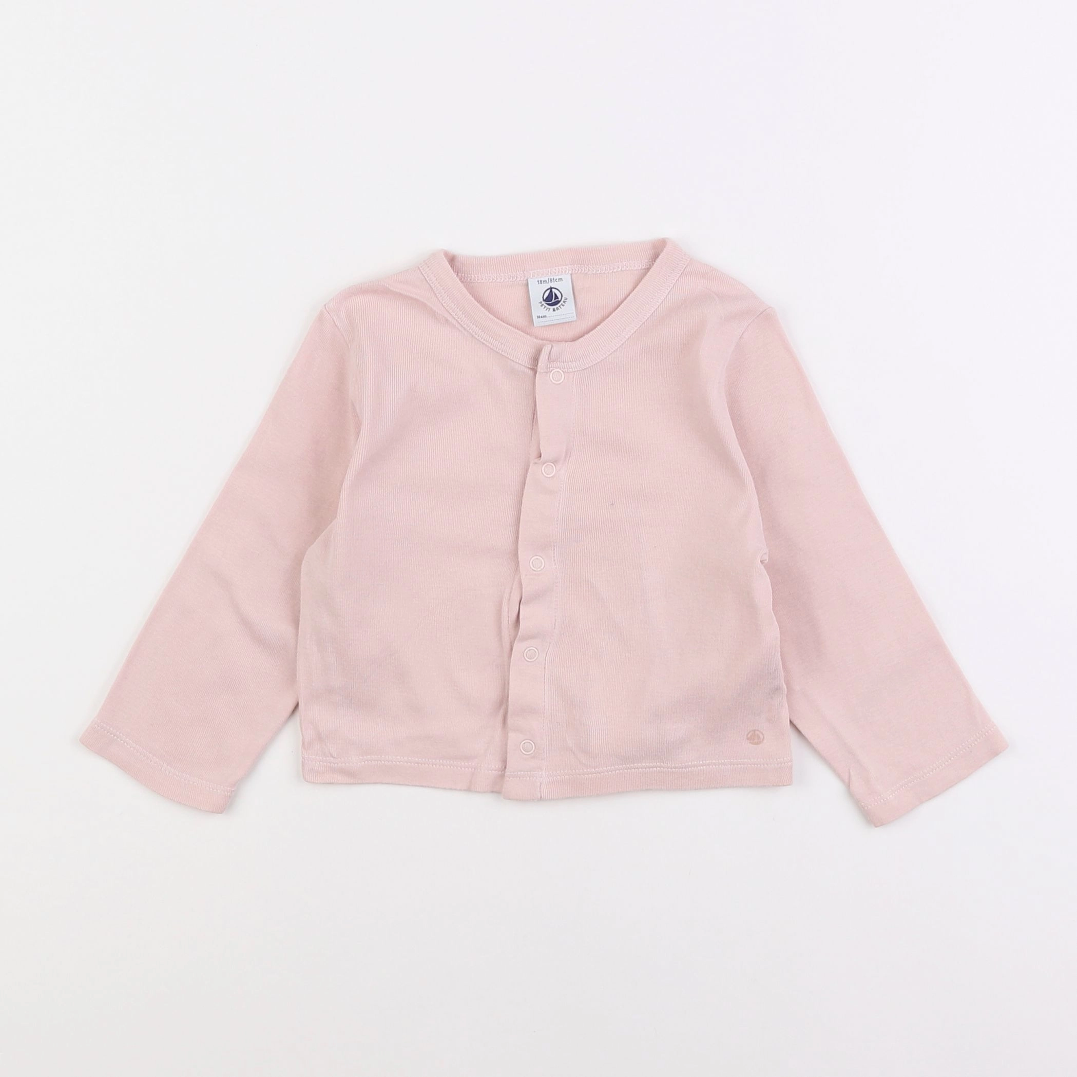 Petit Bateau - tee-shirt rose - 18 mois