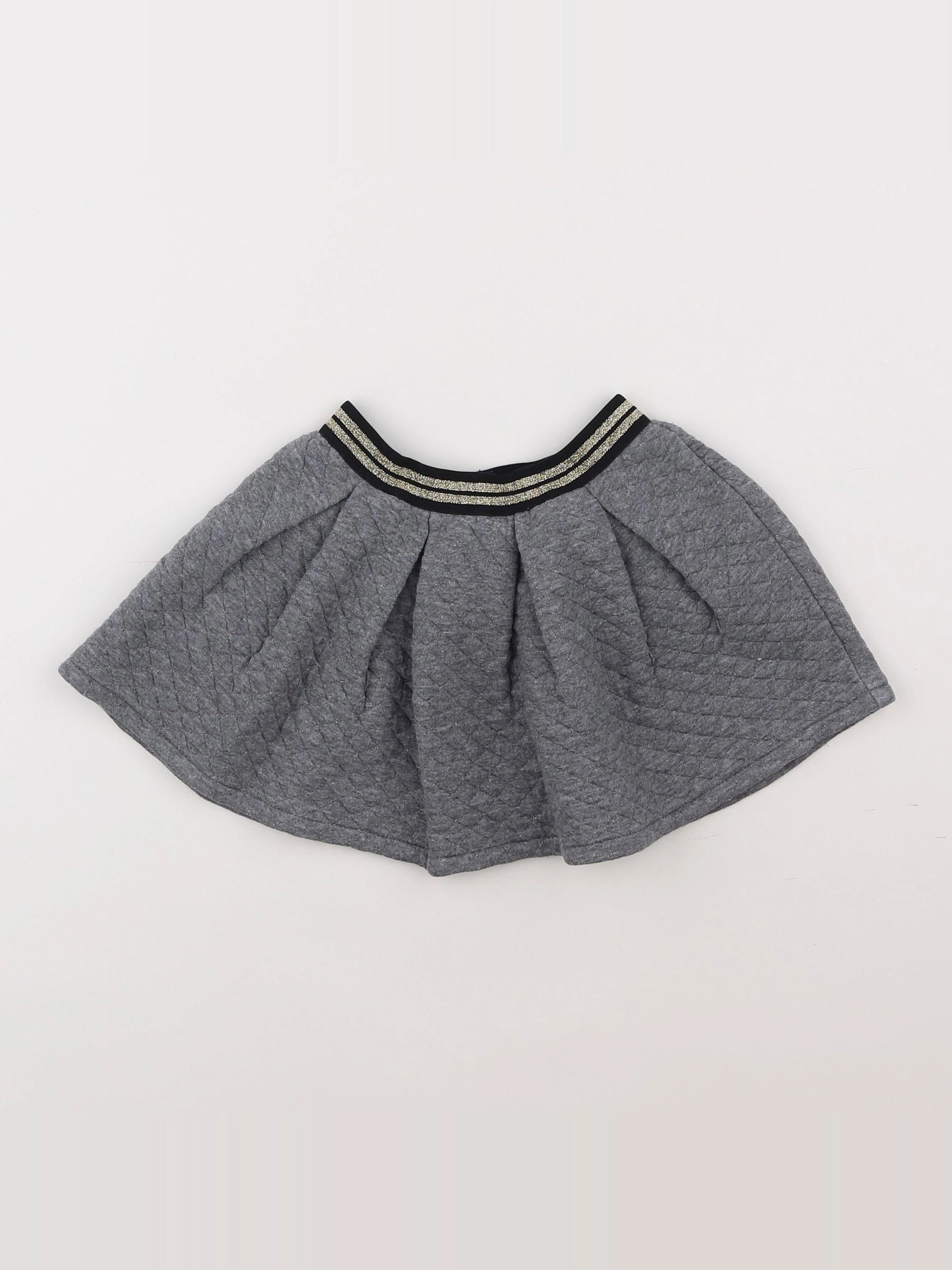 Vertbaudet - jupe gris - 3 ans