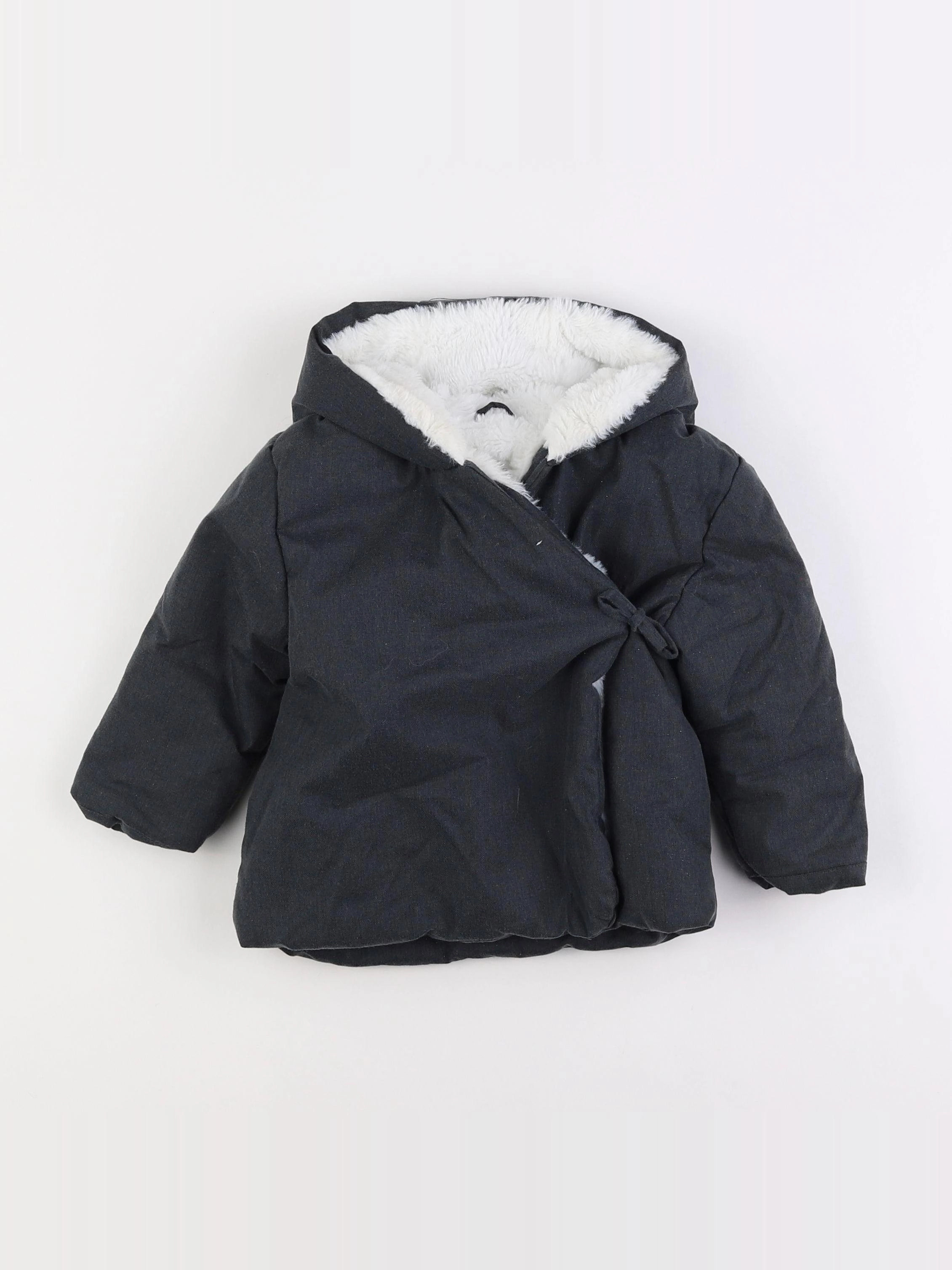 Vertbaudet - veste doublé gris - 18 mois