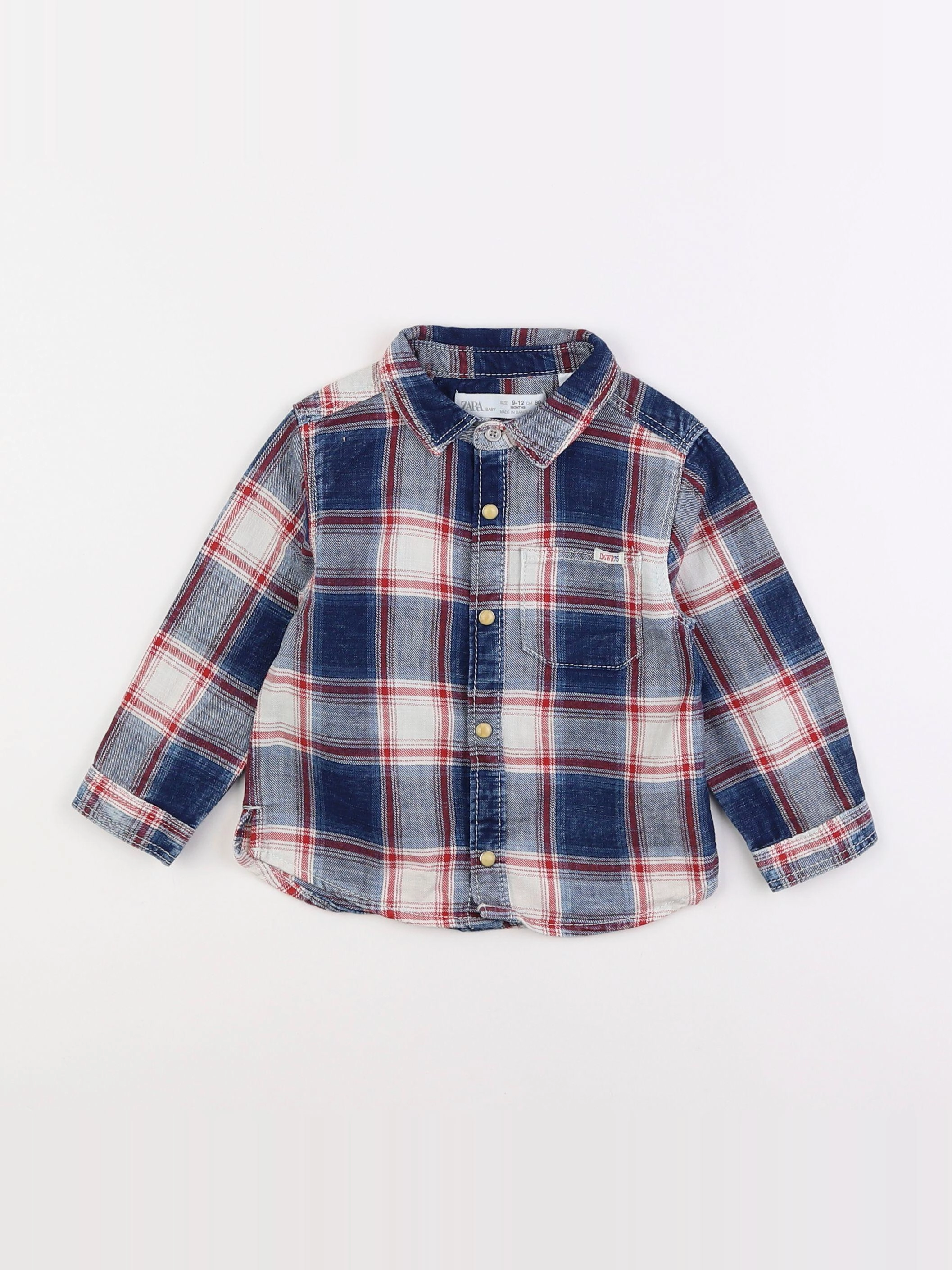 Zara - chemise bleu - 9/12 mois