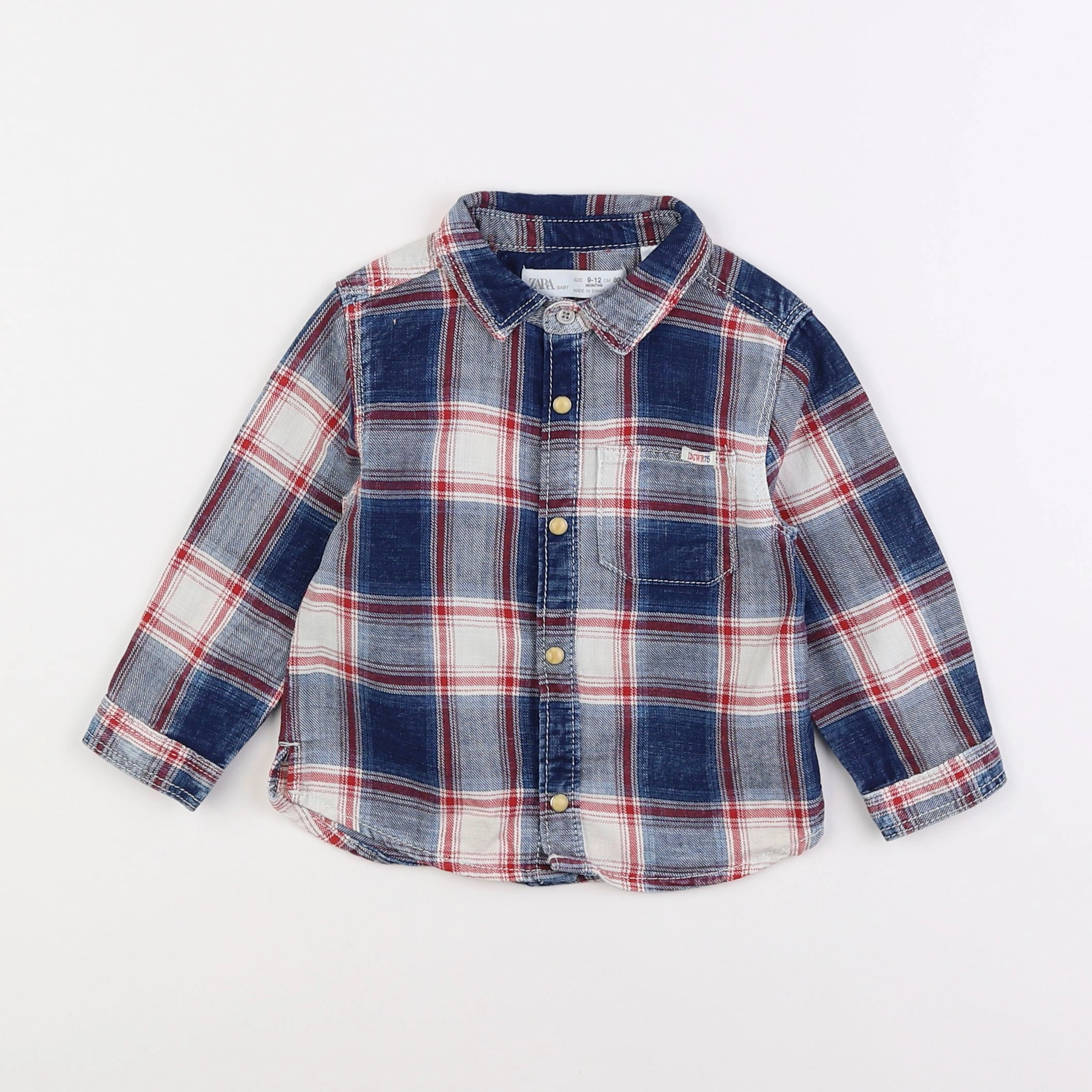 Zara - chemise bleu - 9/12 mois