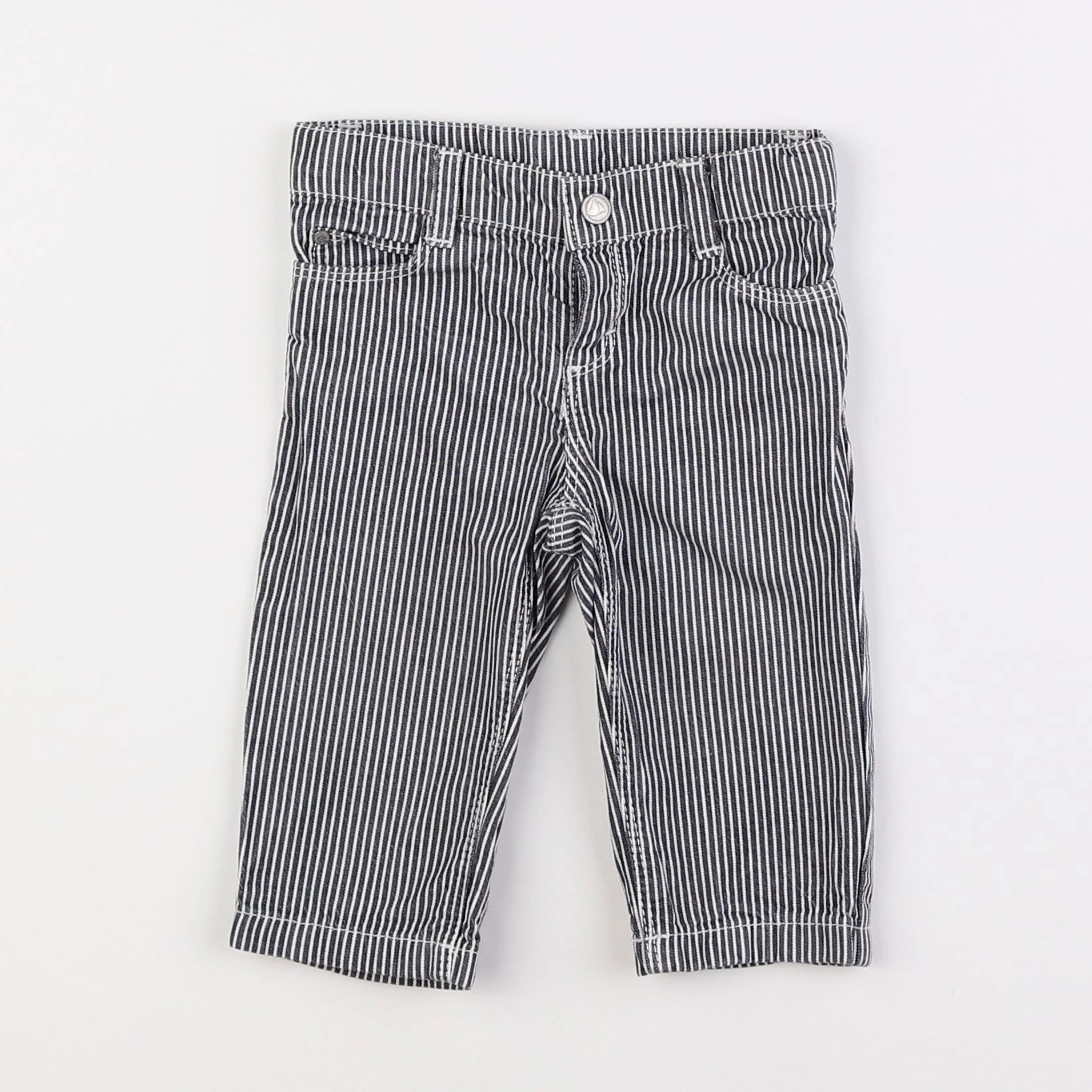 Petit Bateau - pantalon gris - 6 mois