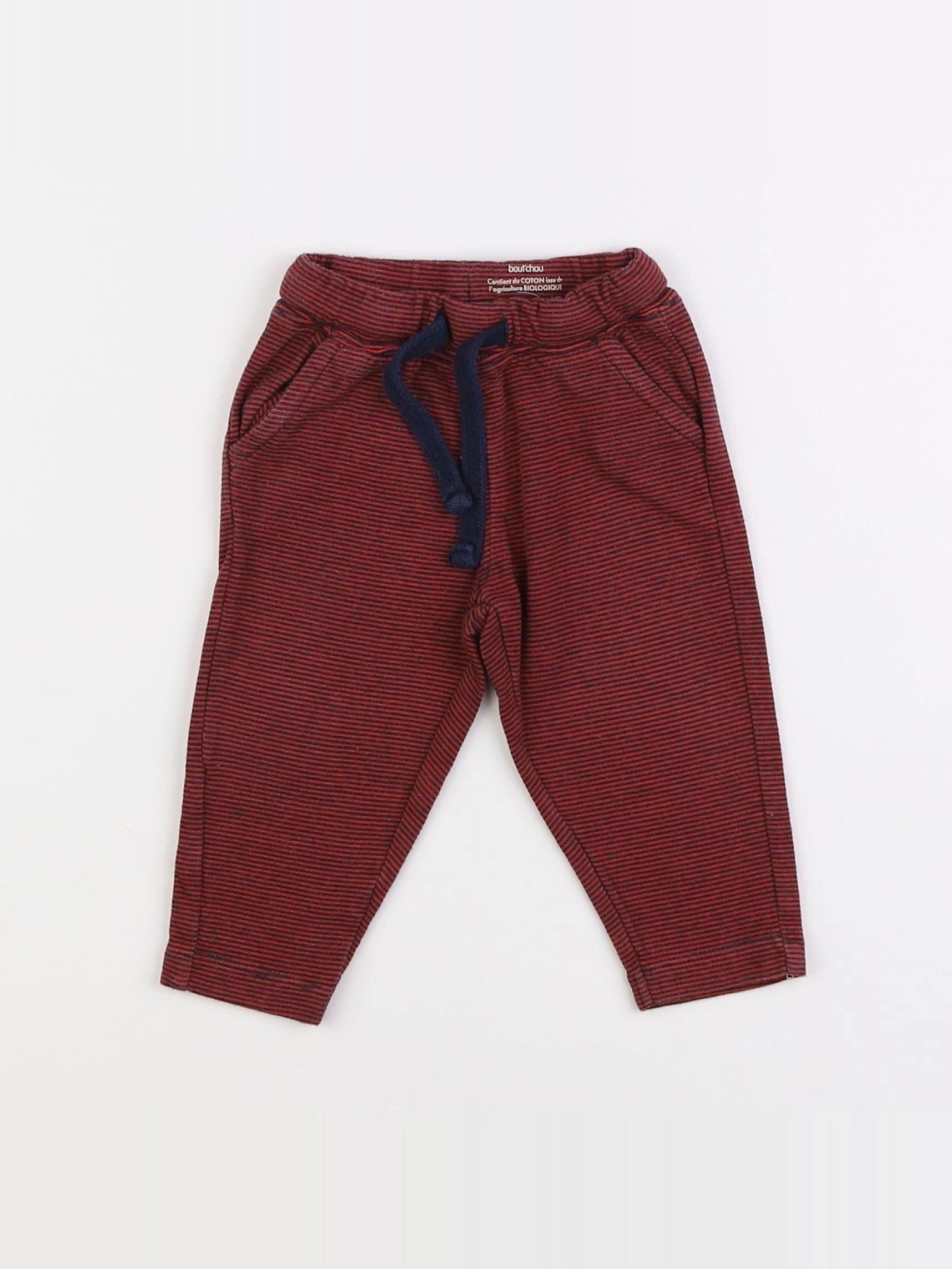 Boutchou - jogging rouge - 9 mois