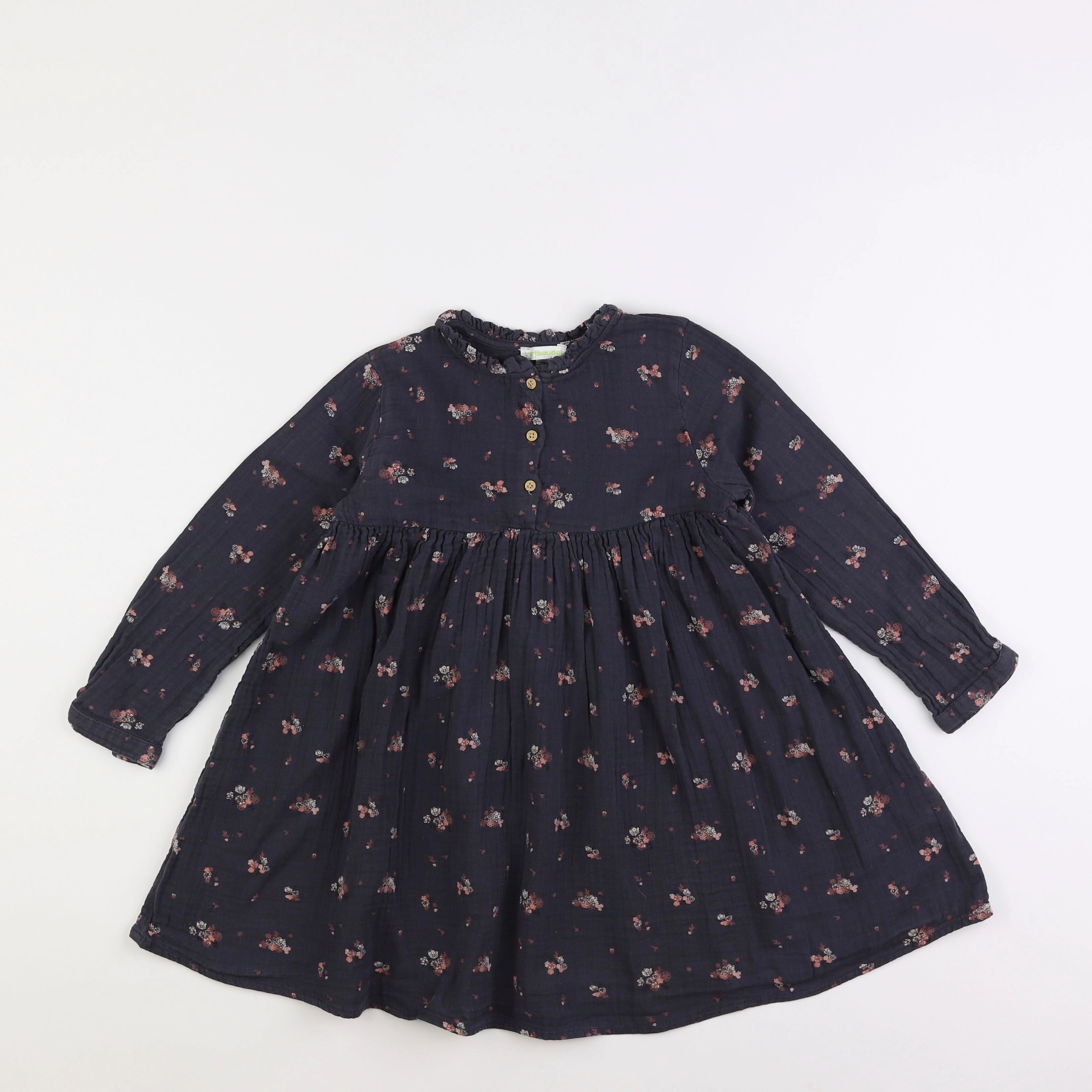 Vertbaudet - robe gris - 6 ans