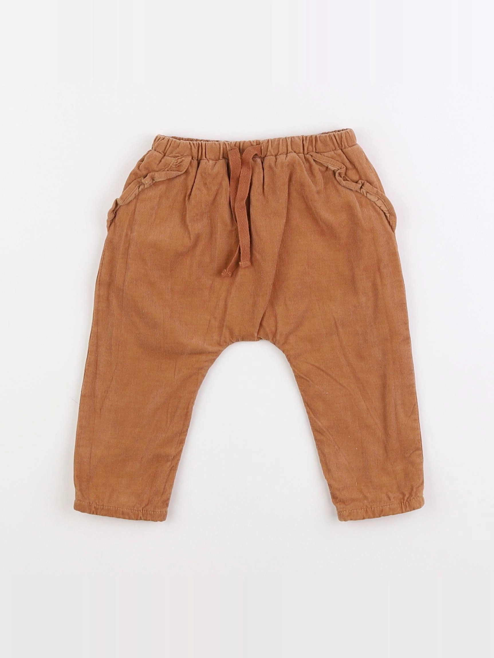 Boutchou - sarouel doublé marron - 6 mois