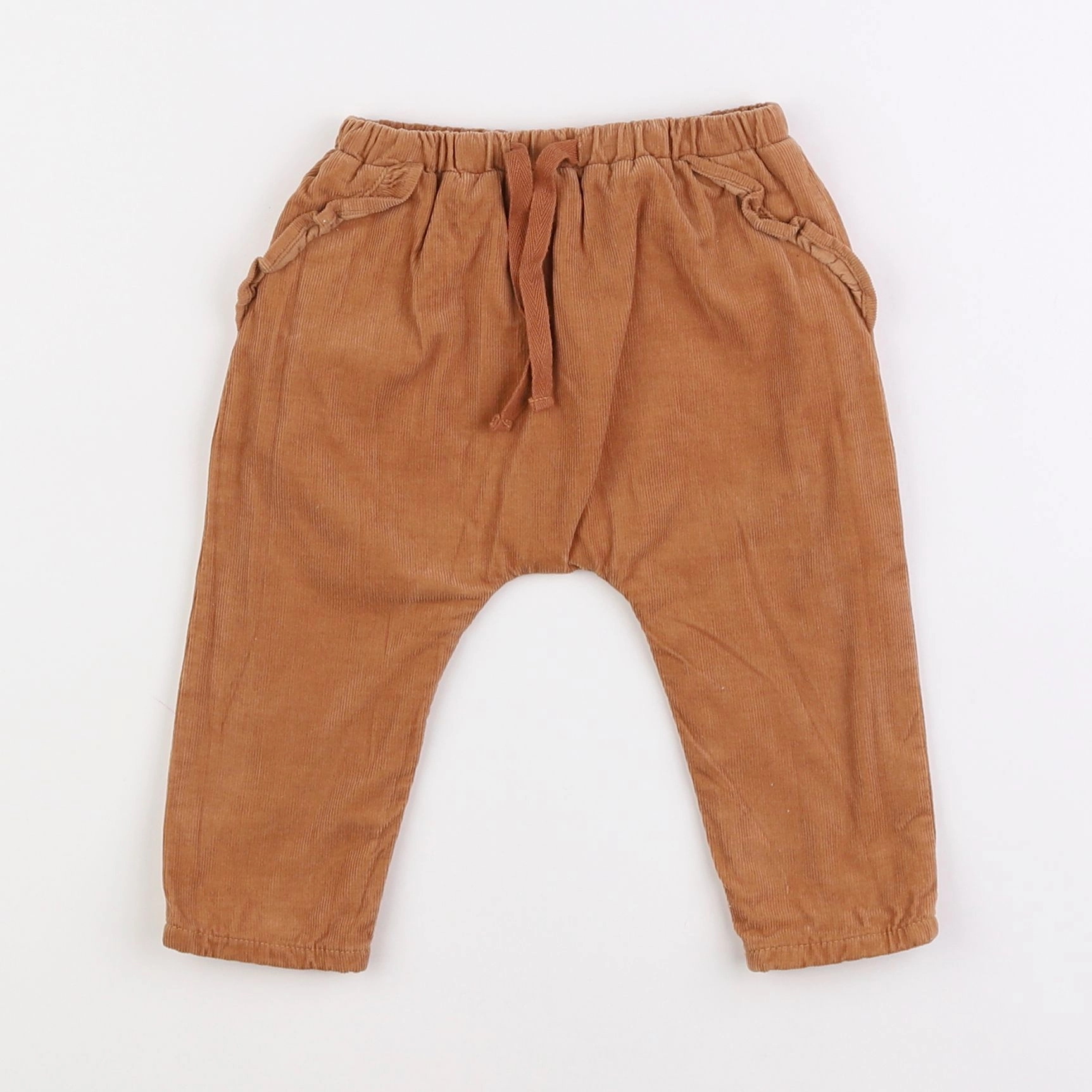 Boutchou - sarouel doublé marron - 6 mois