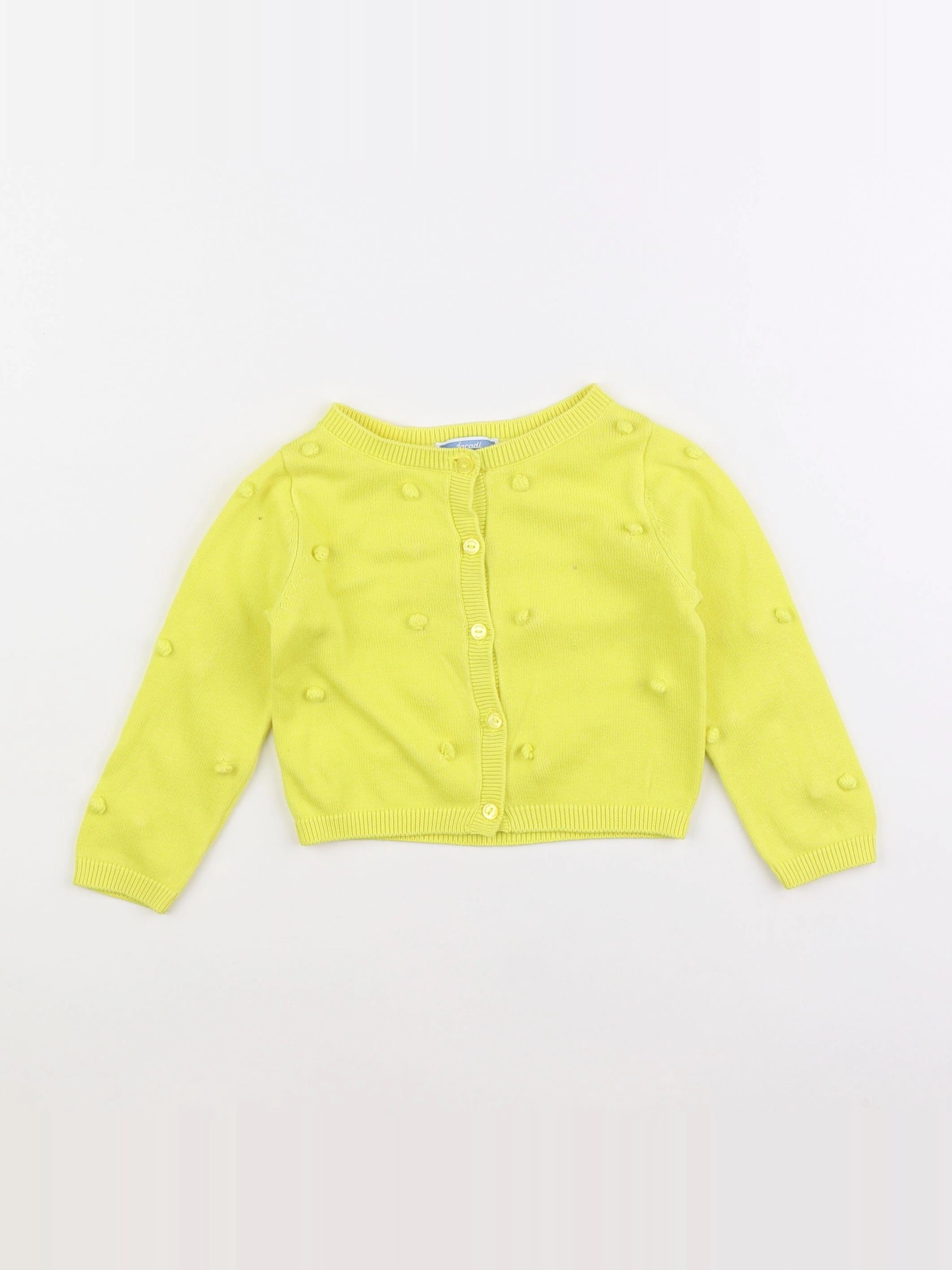 Jacadi - gilet jaune - 12 mois