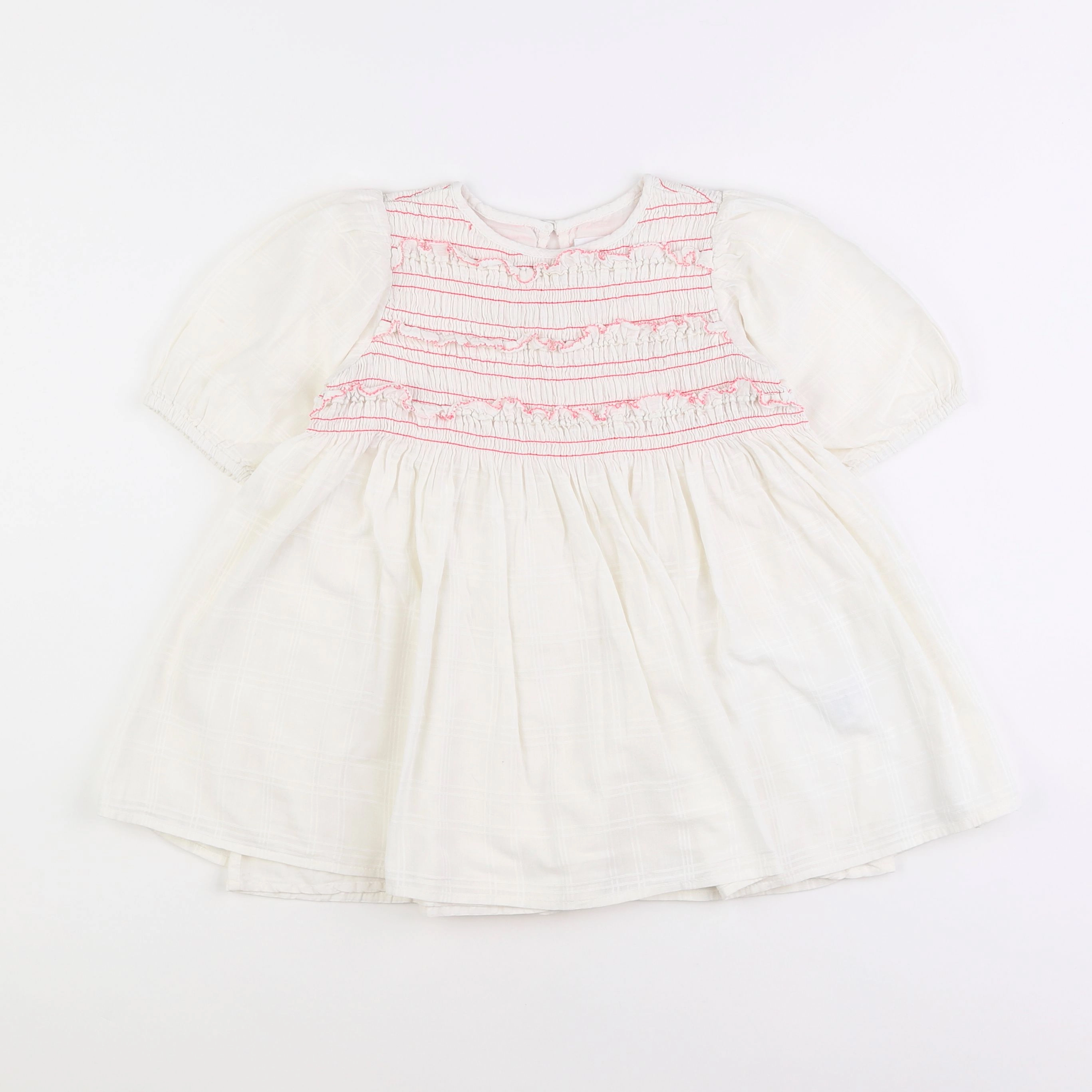 Zara - robe blanc - 2/3 ans