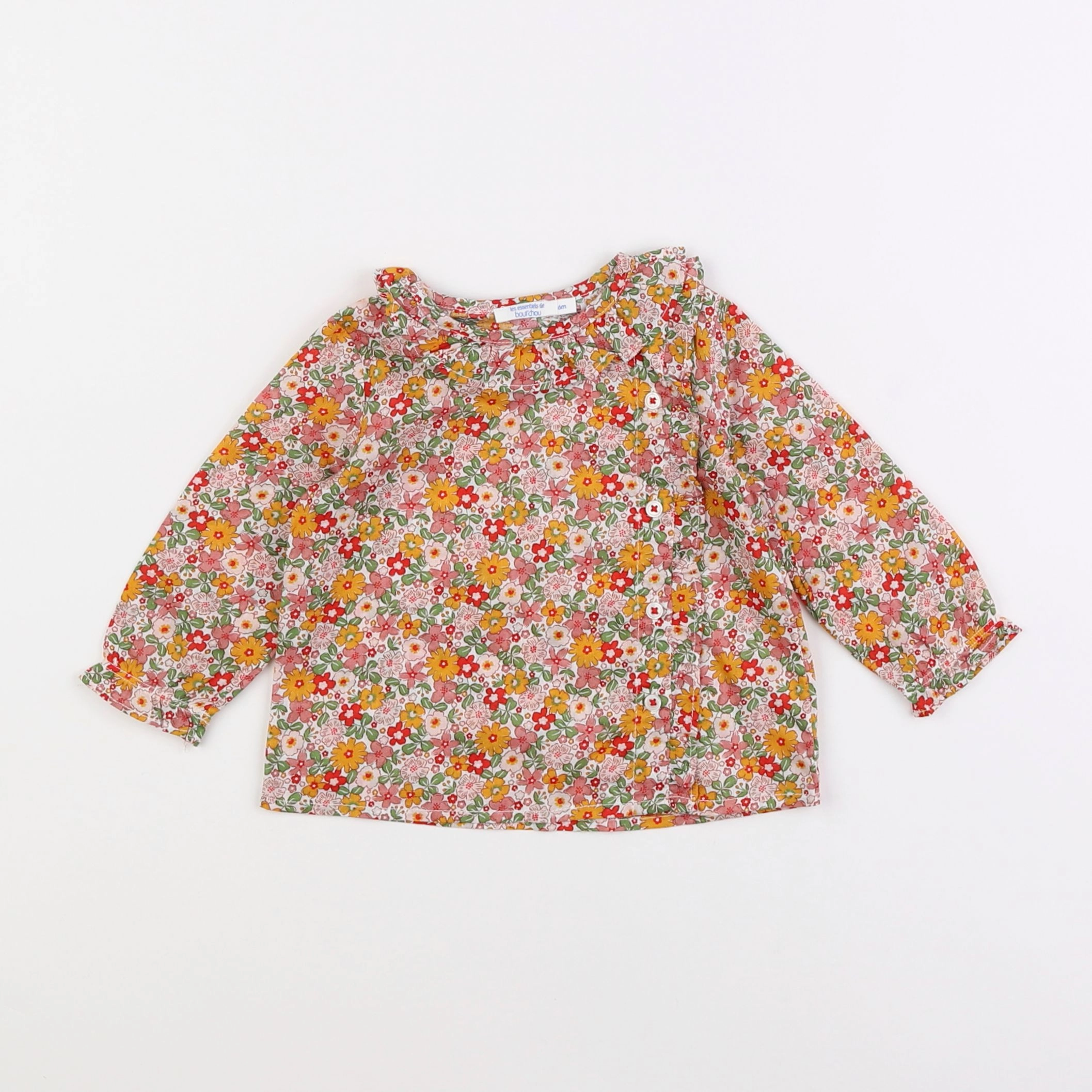 Boutchou - blouse multicolore - 6 mois