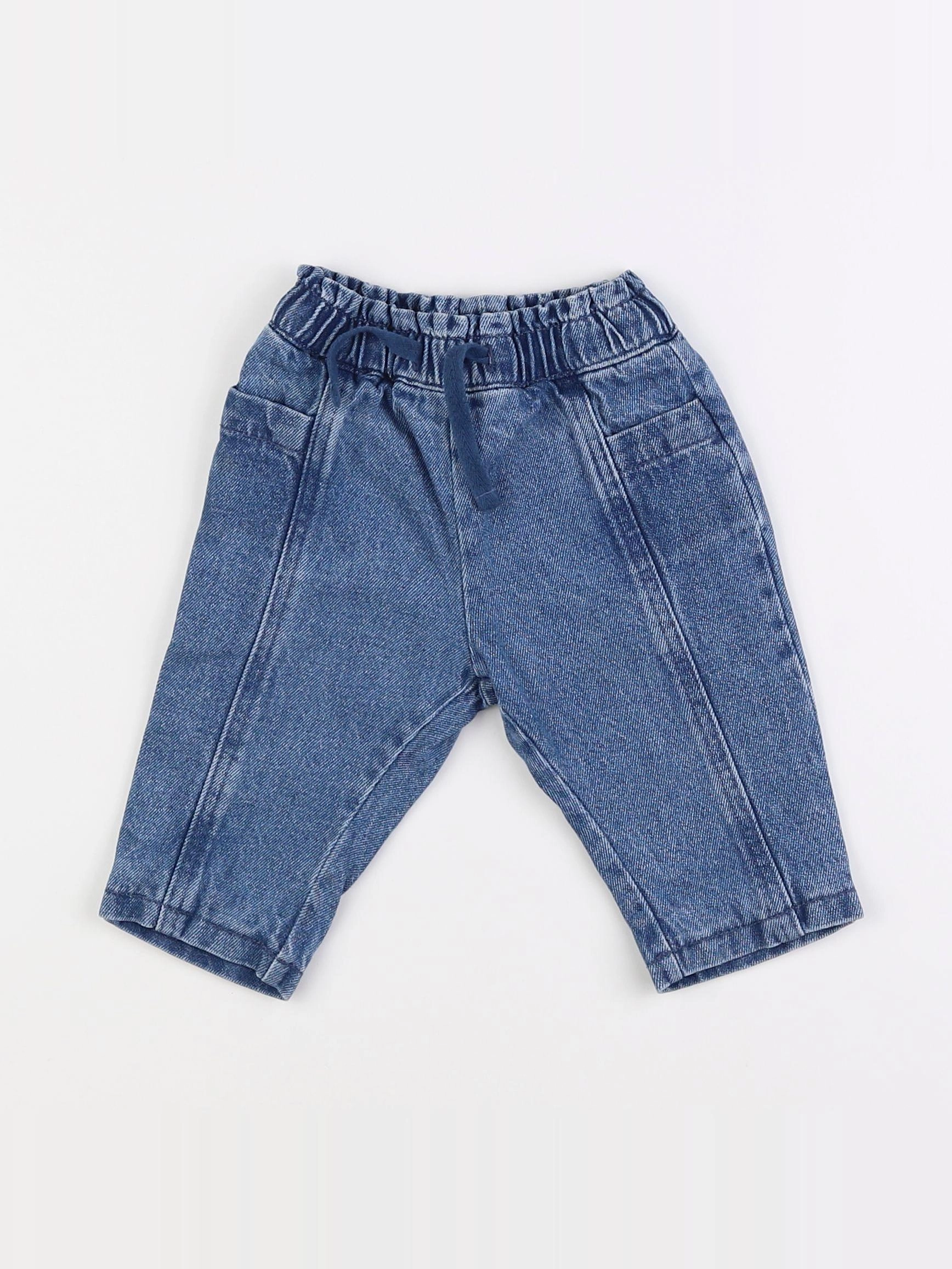 Boutchou - jean doublé bleu - 6 mois