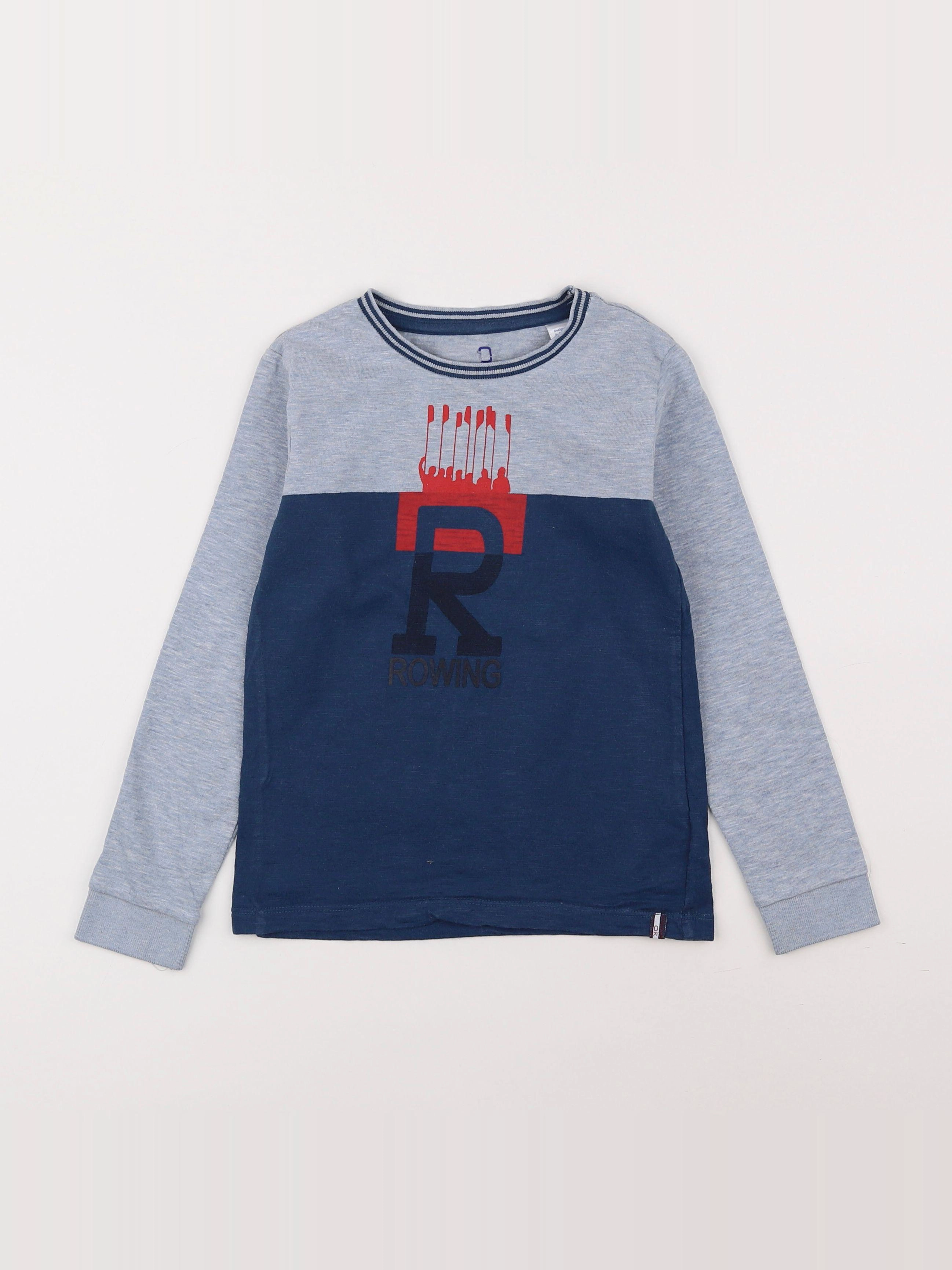 Okaidi - tee-shirt bleu - 6 ans