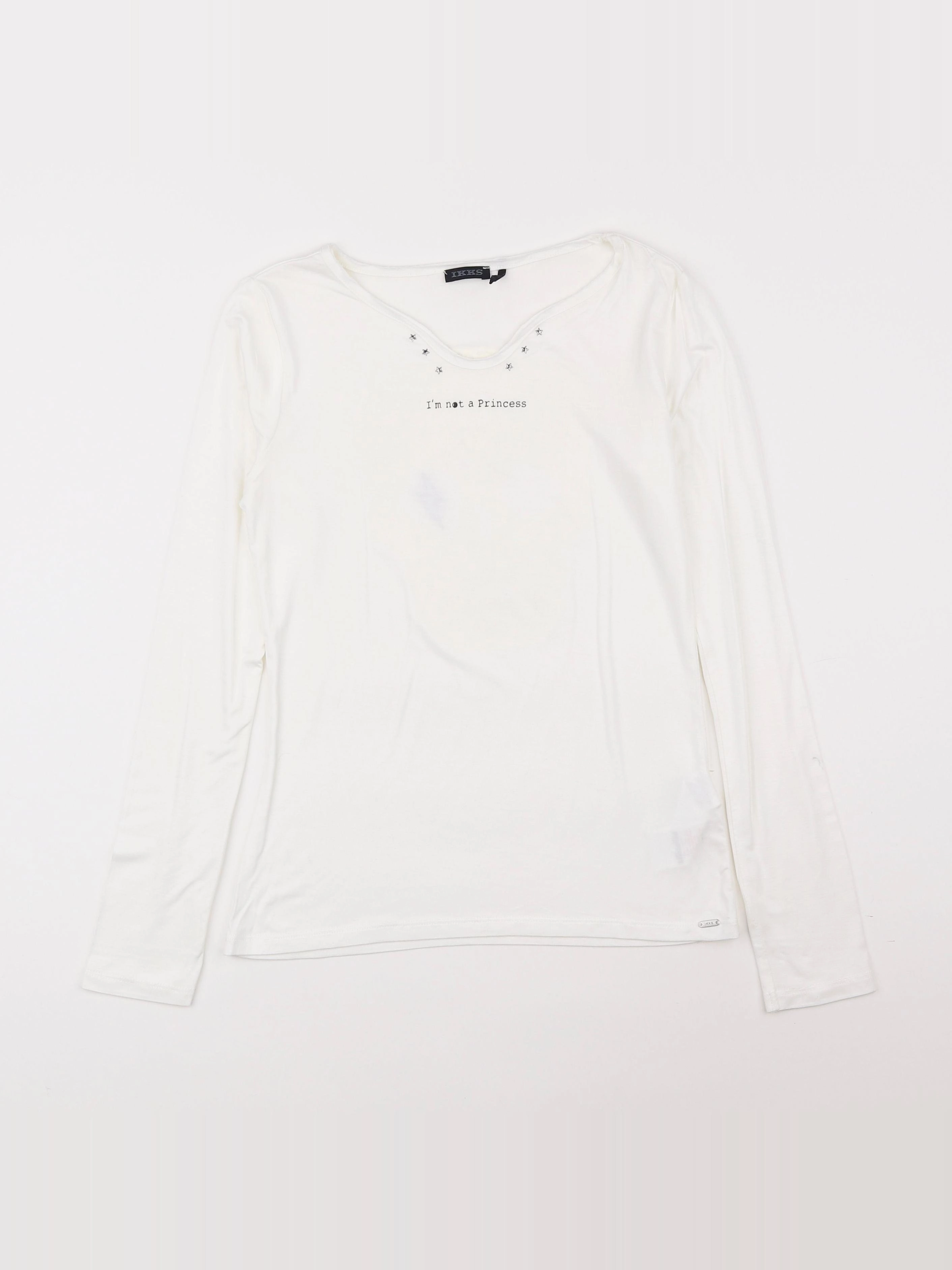 IKKS - tee-shirt blanc - 12 ans