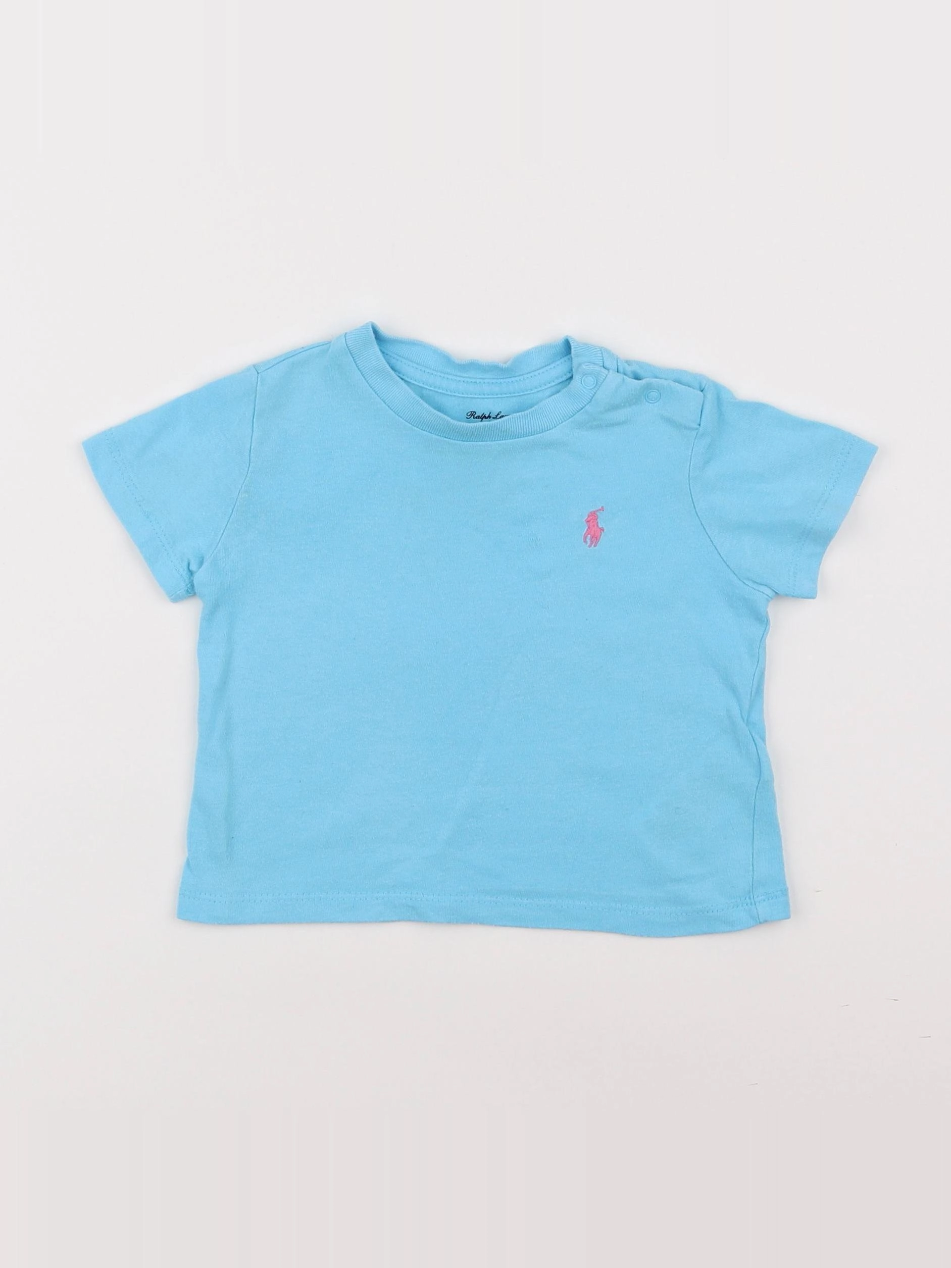 Ralph Lauren - tee-shirt bleu - 6 mois