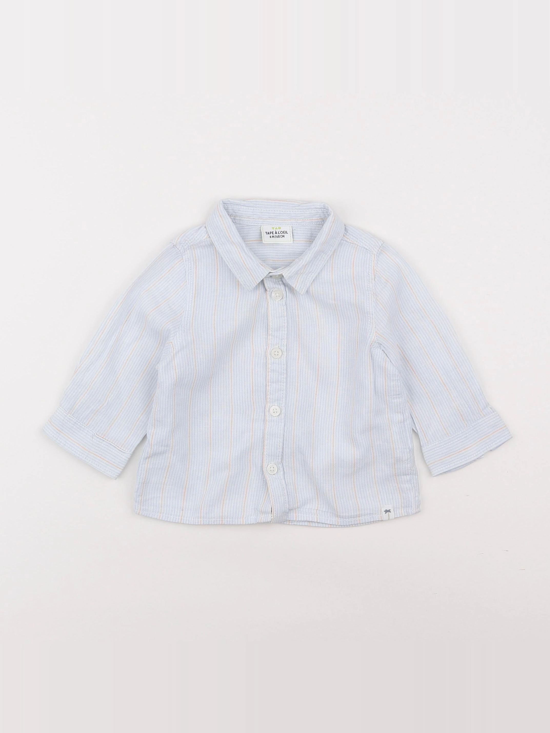 Tape à l'oeil - chemise bleu - 6 mois