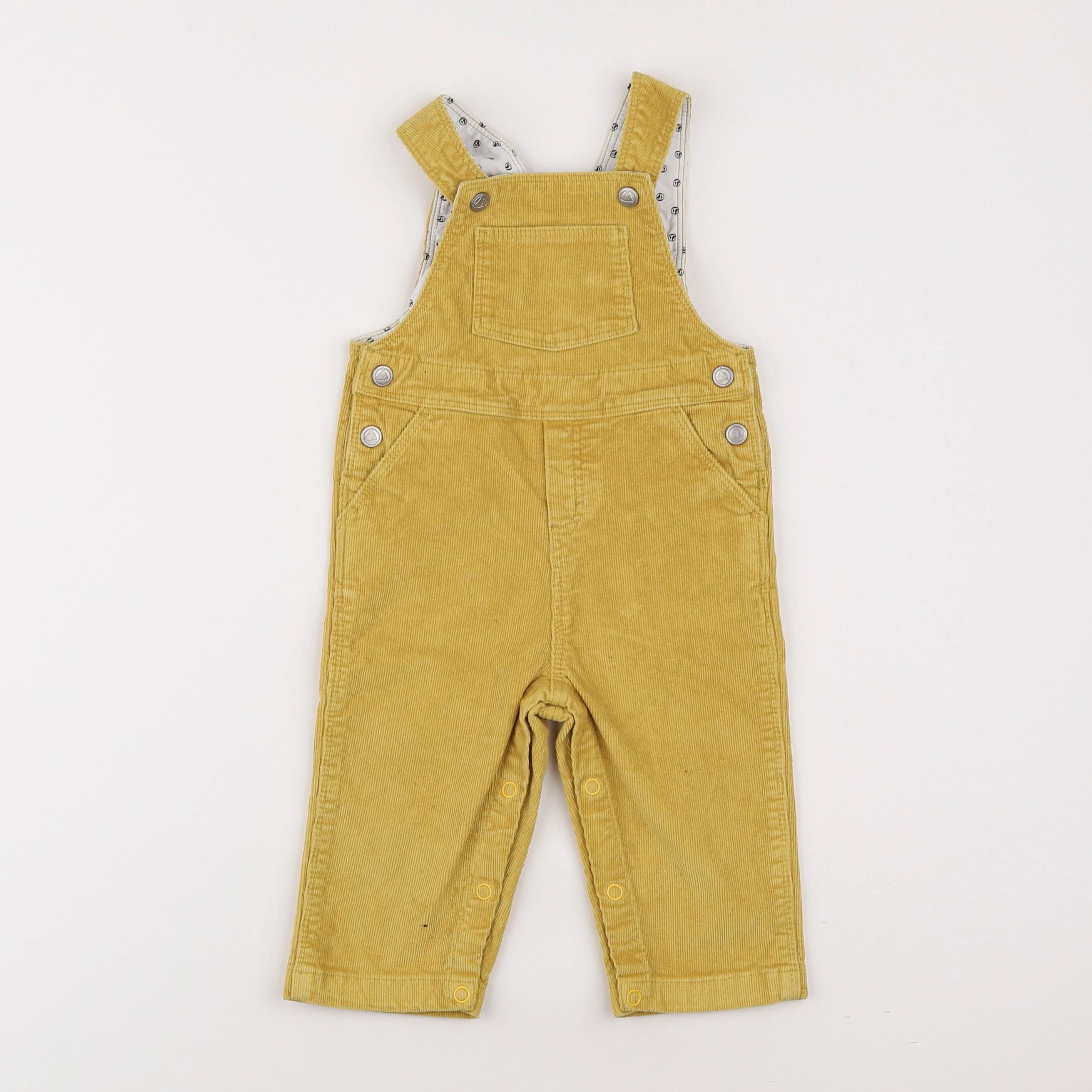Petit Bateau - salopette jaune - 6 mois
