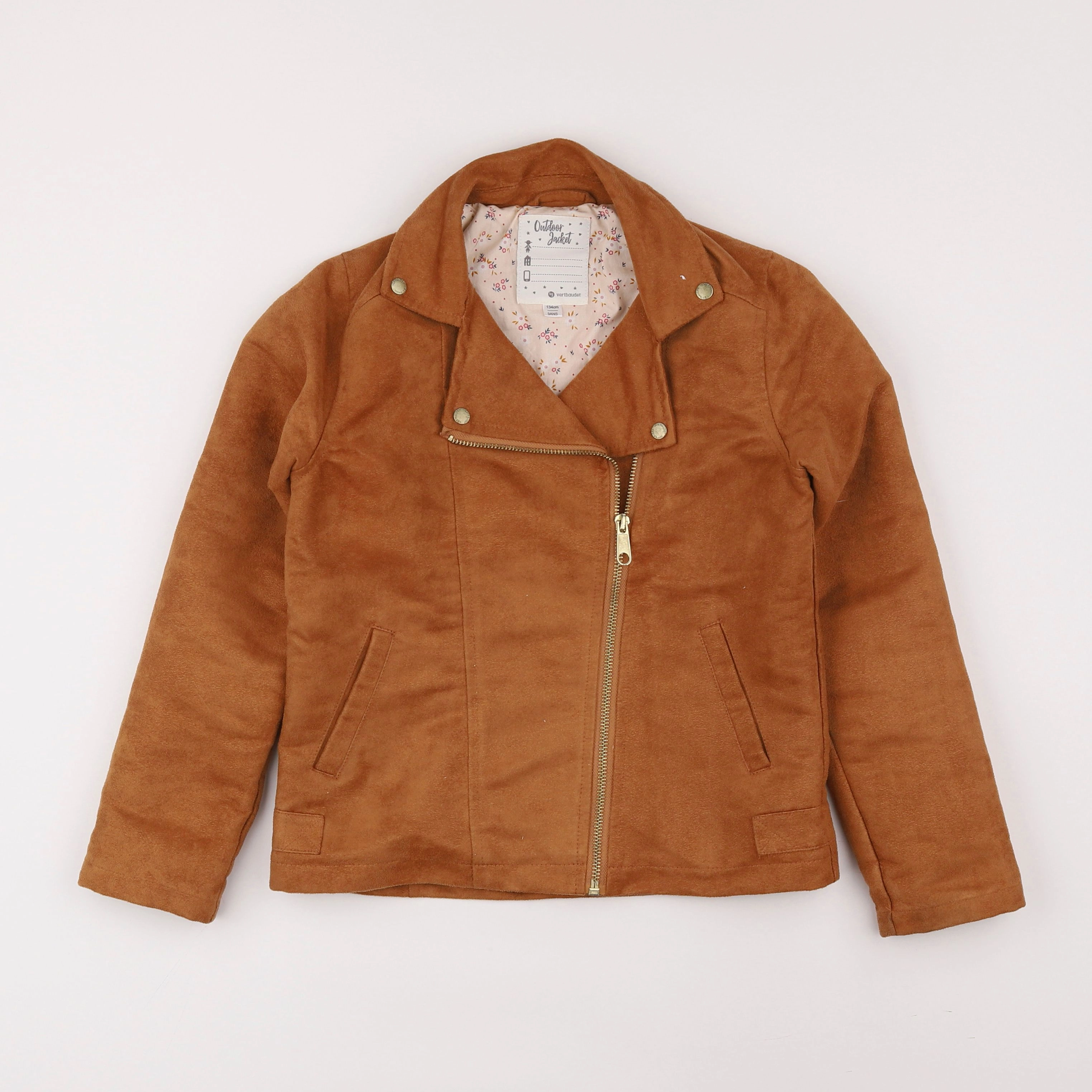 Vertbaudet - veste marron - 9 ans