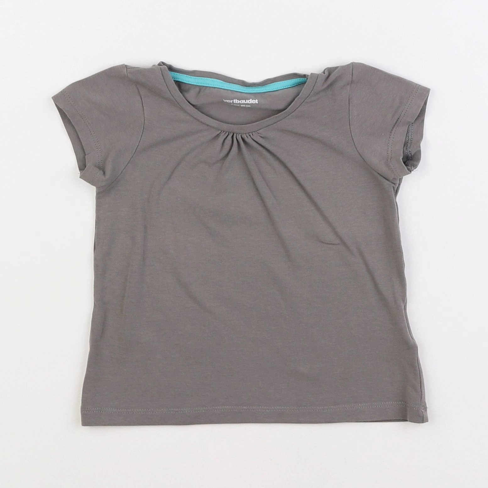 Vertbaudet - tee-shirt gris - 2 ans