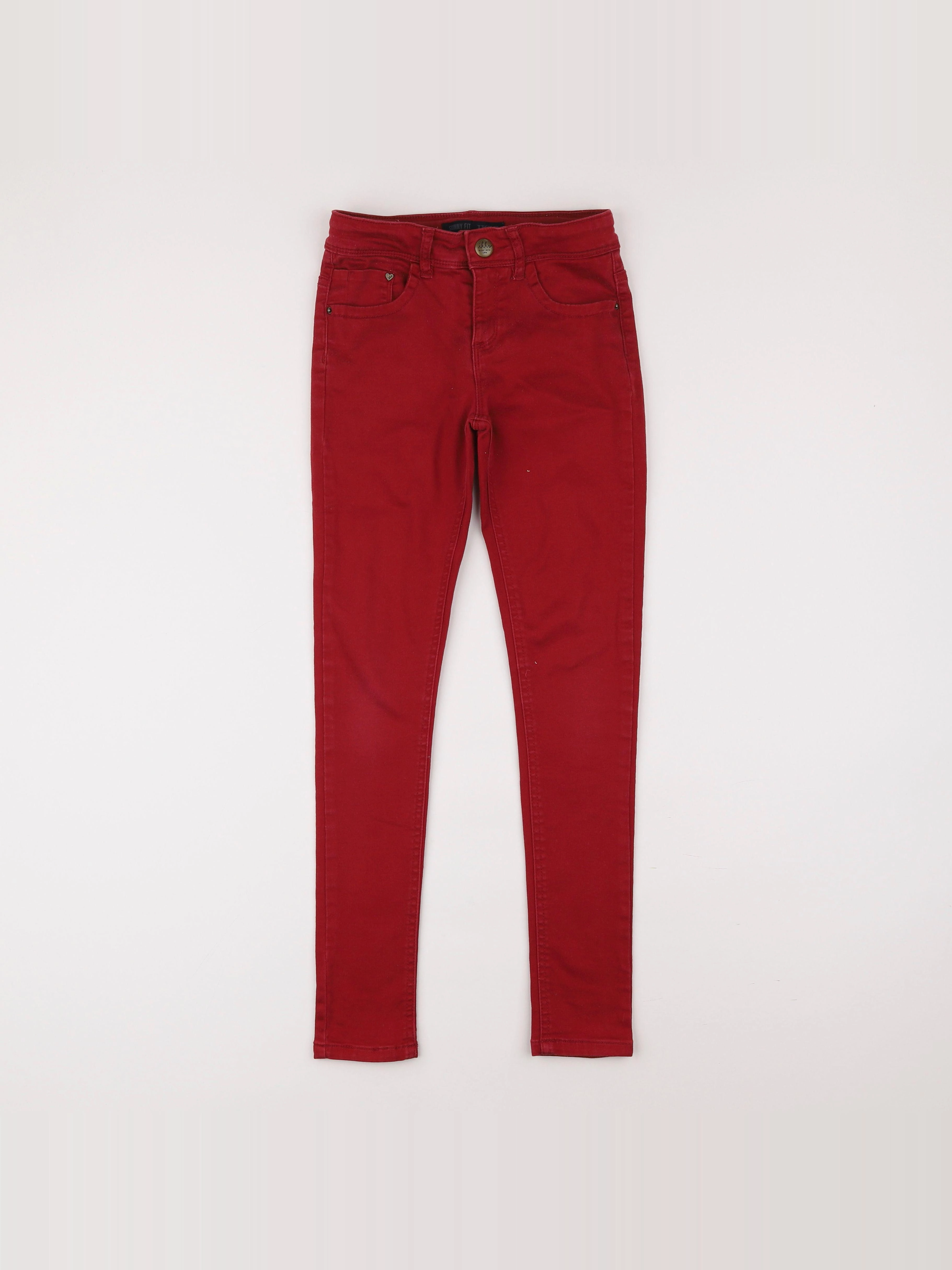 IKKS - jean rouge - 10 ans