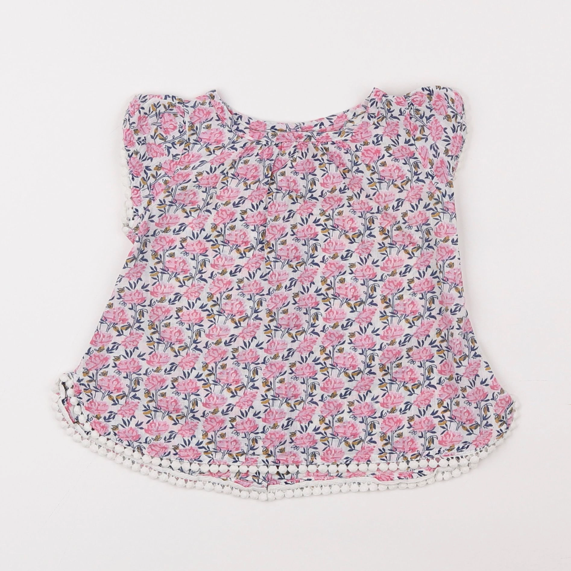 Boutchou - blouse multicolore - 12 mois