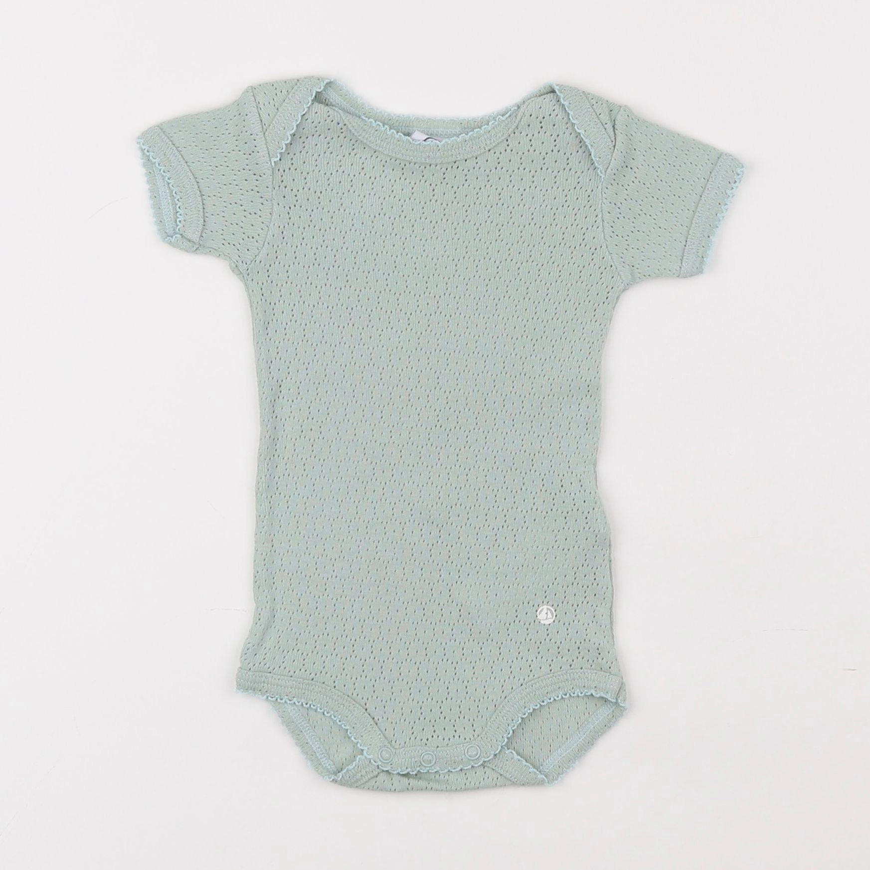 Petit Bateau - body vert - 3 mois