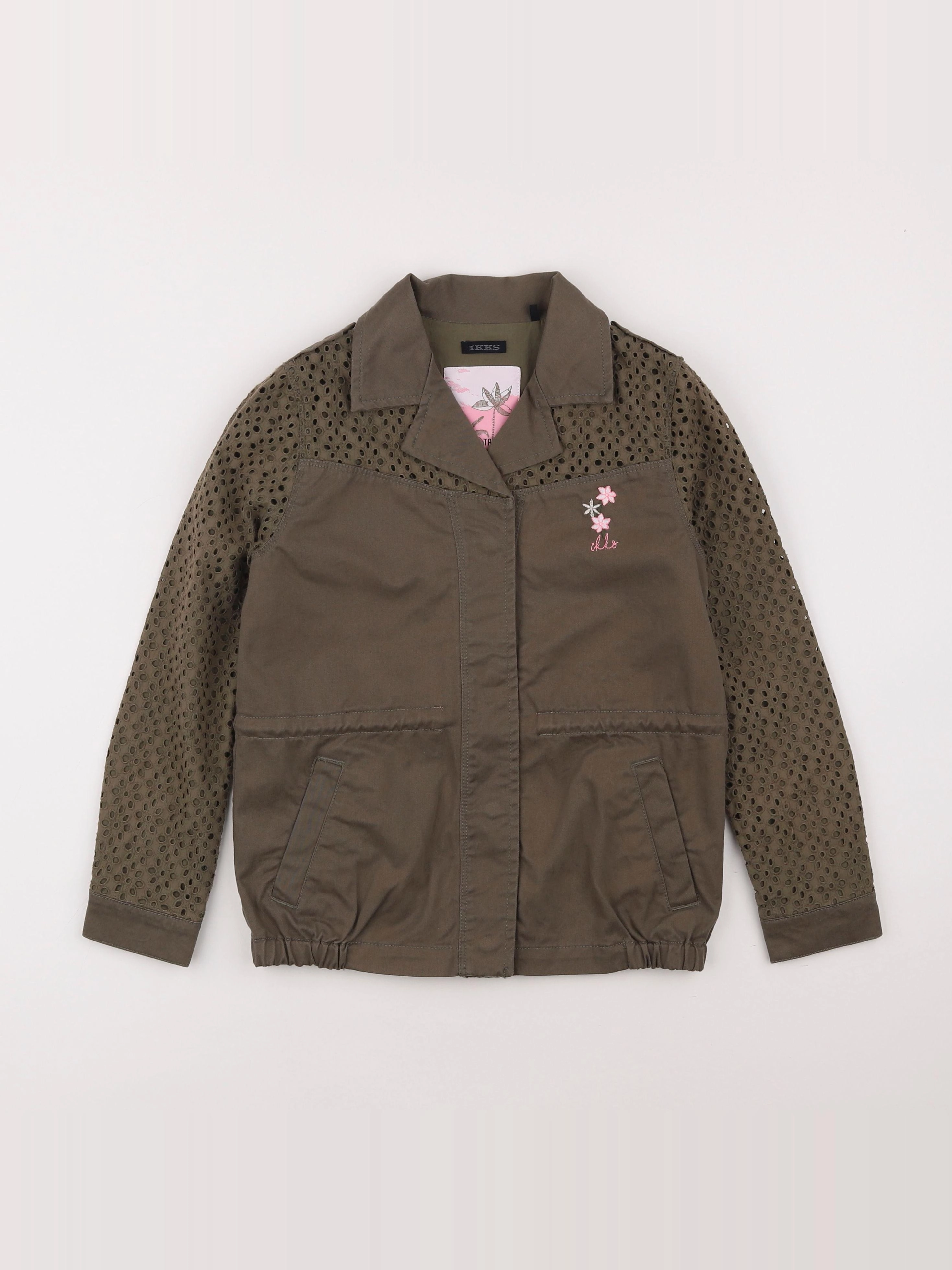 IKKS - veste imprimé au dos vert - 8 ans