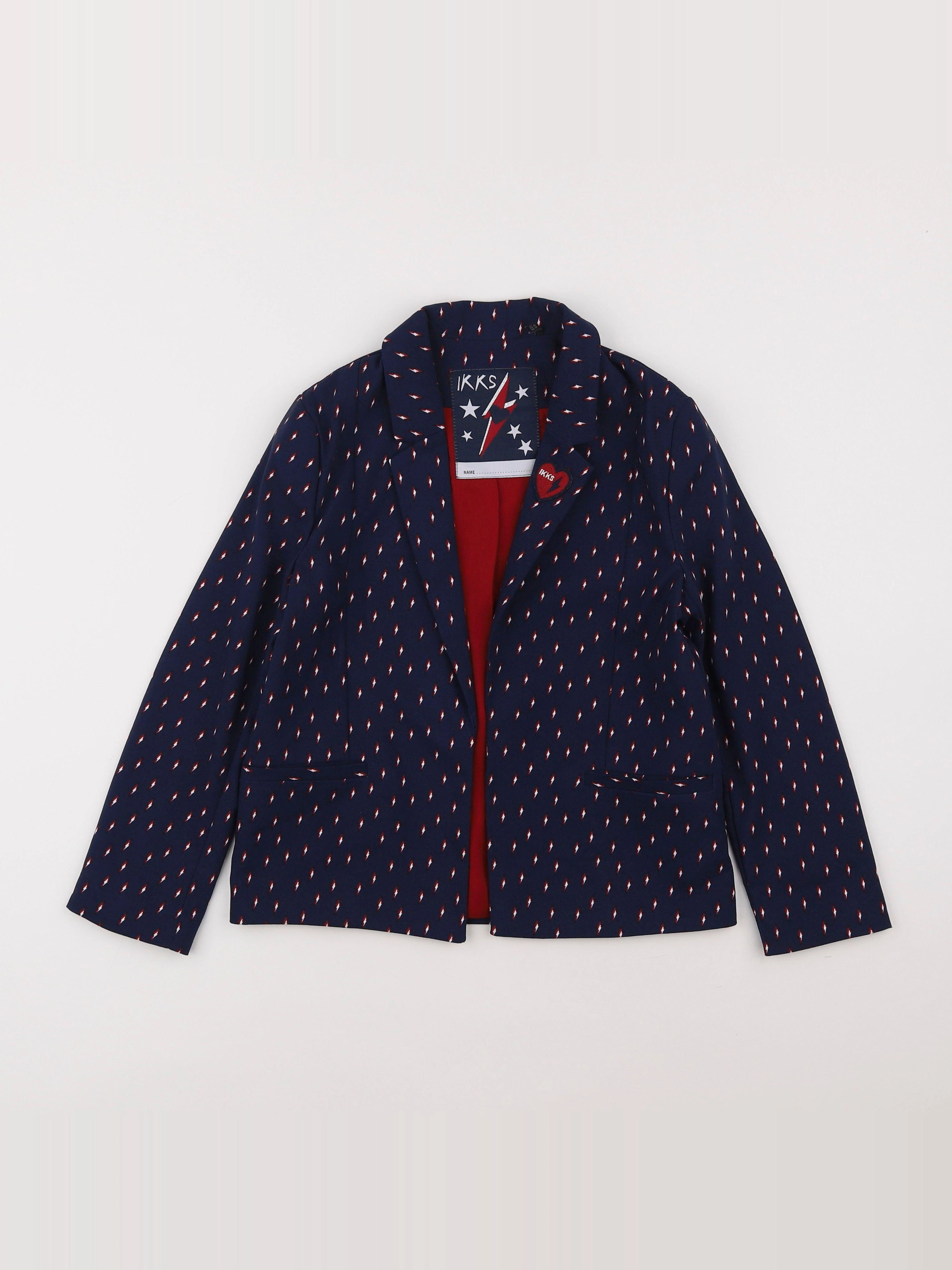 IKKS - veste bleu - 8 ans