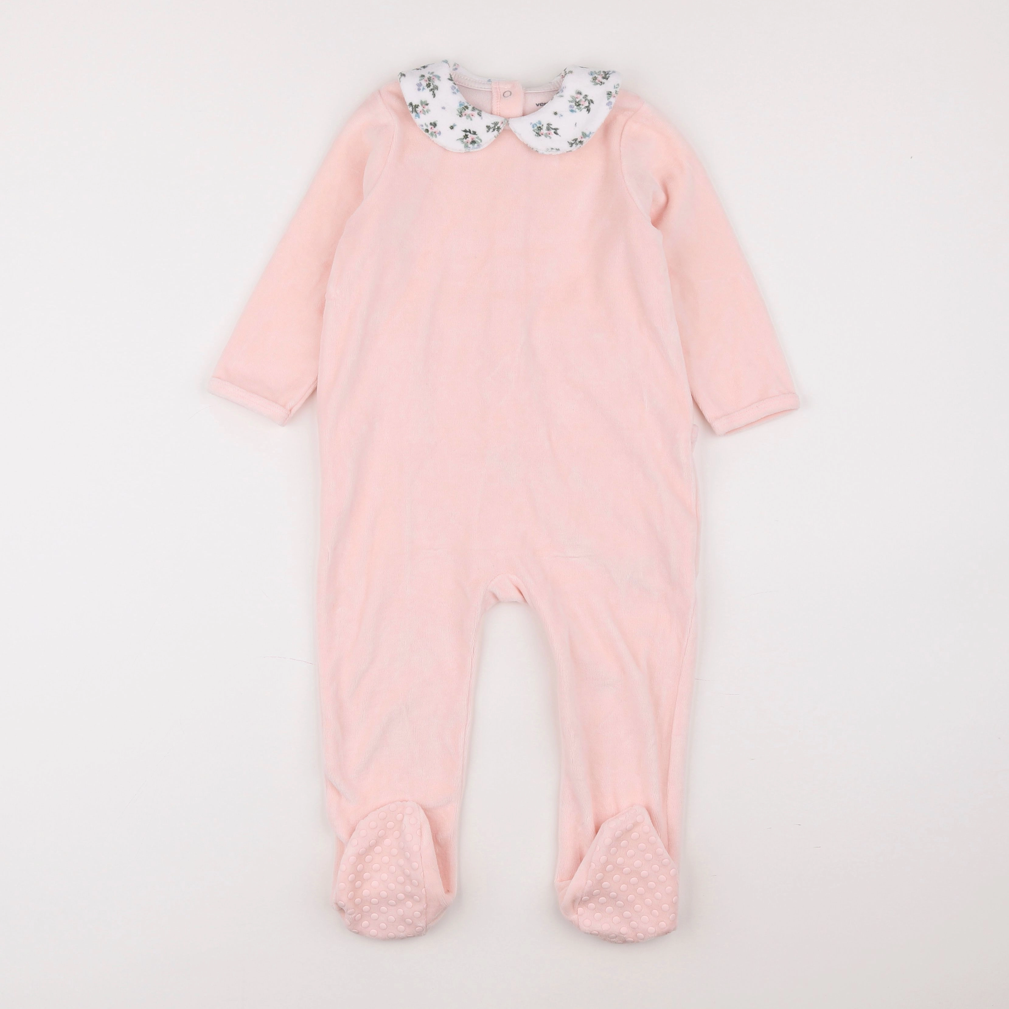 Vertbaudet - pyjama velours rose - 2 ans