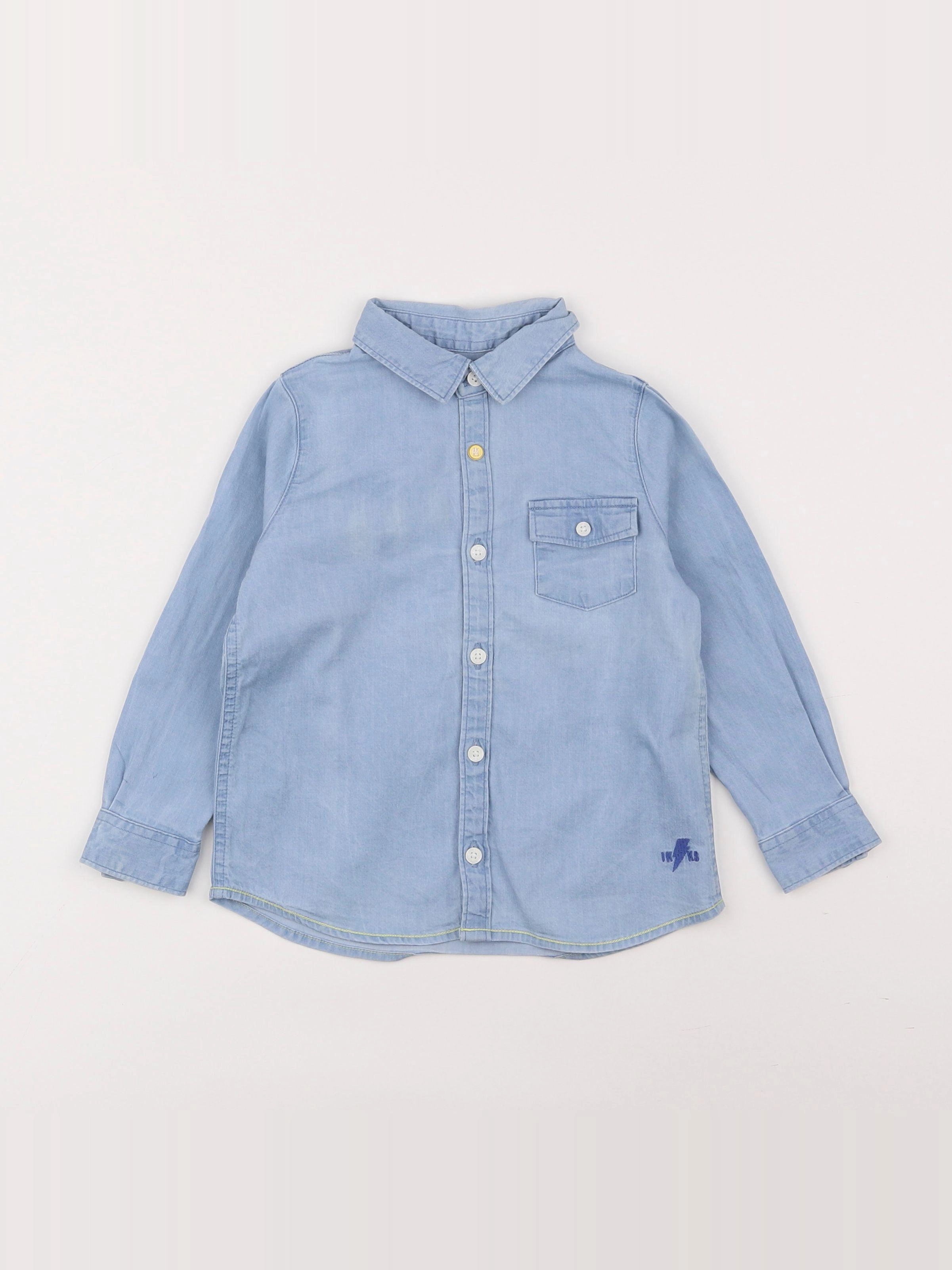 IKKS - chemise imprimé au dos bleu - 2 ans