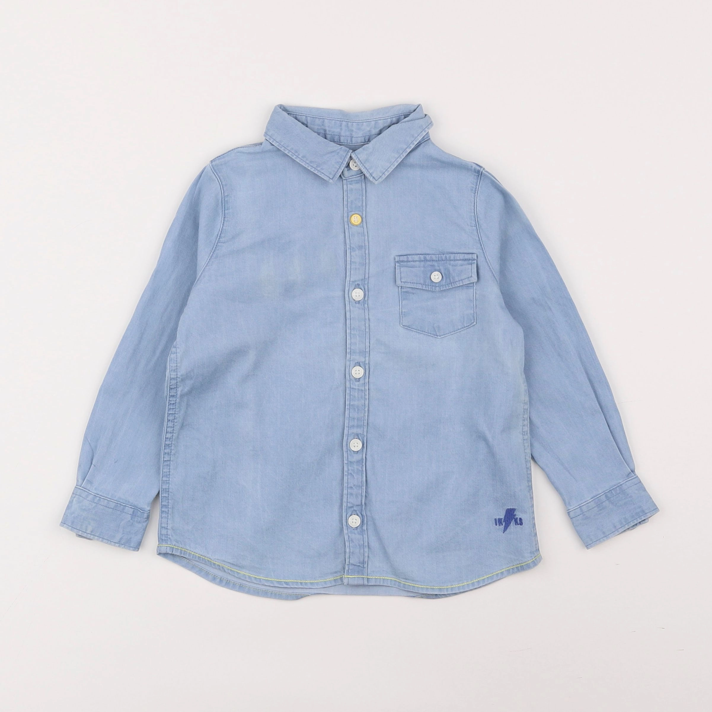 IKKS - chemise imprimé au dos bleu - 2 ans
