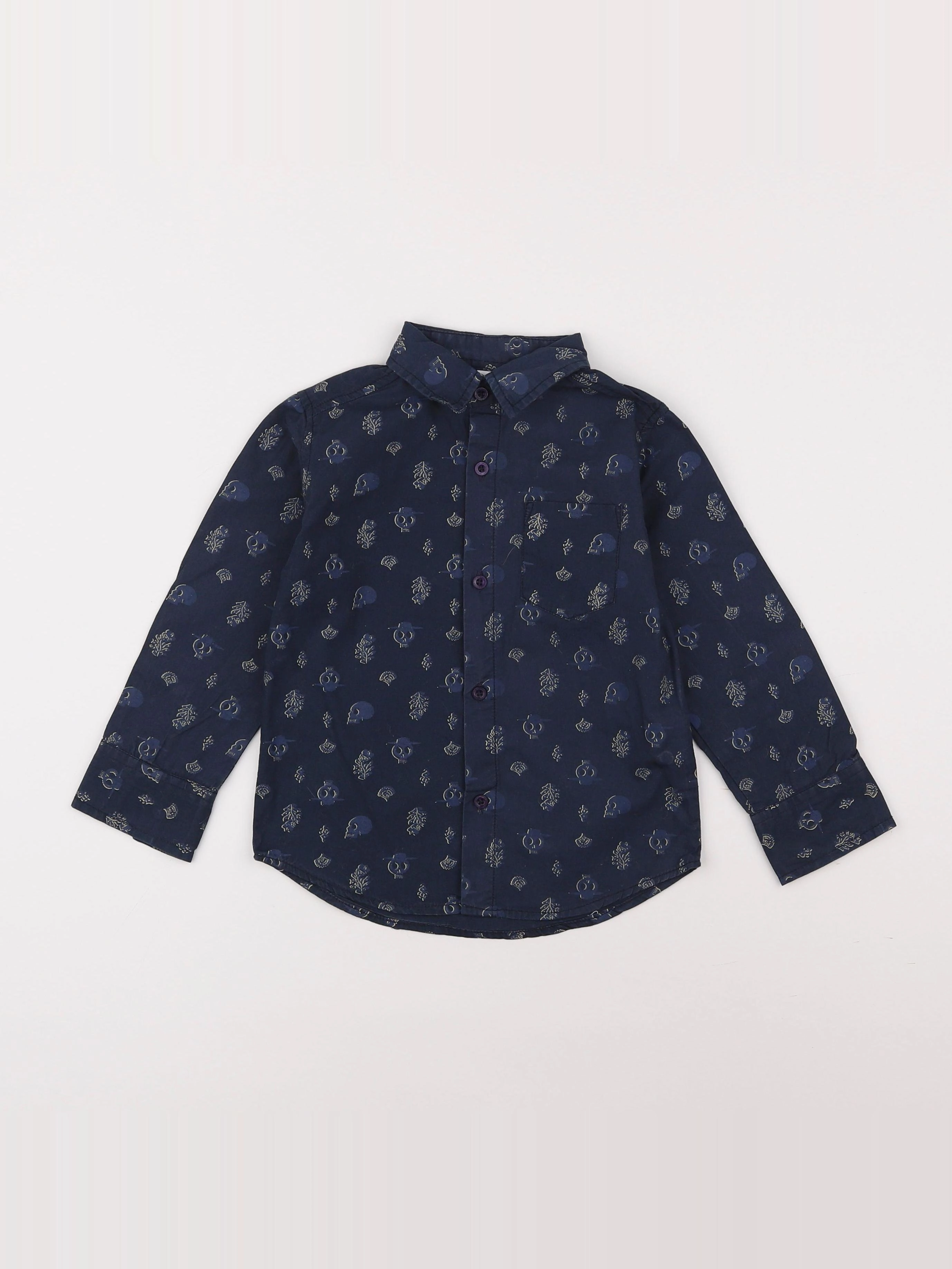 Vertbaudet - chemise bleu - 4 ans
