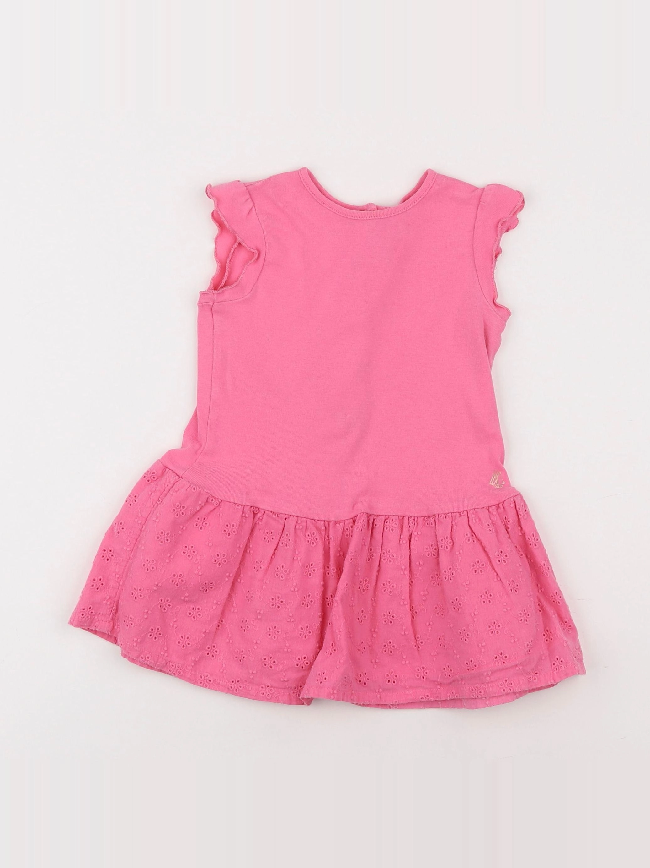 Petit Bateau - robe rose - 18 mois