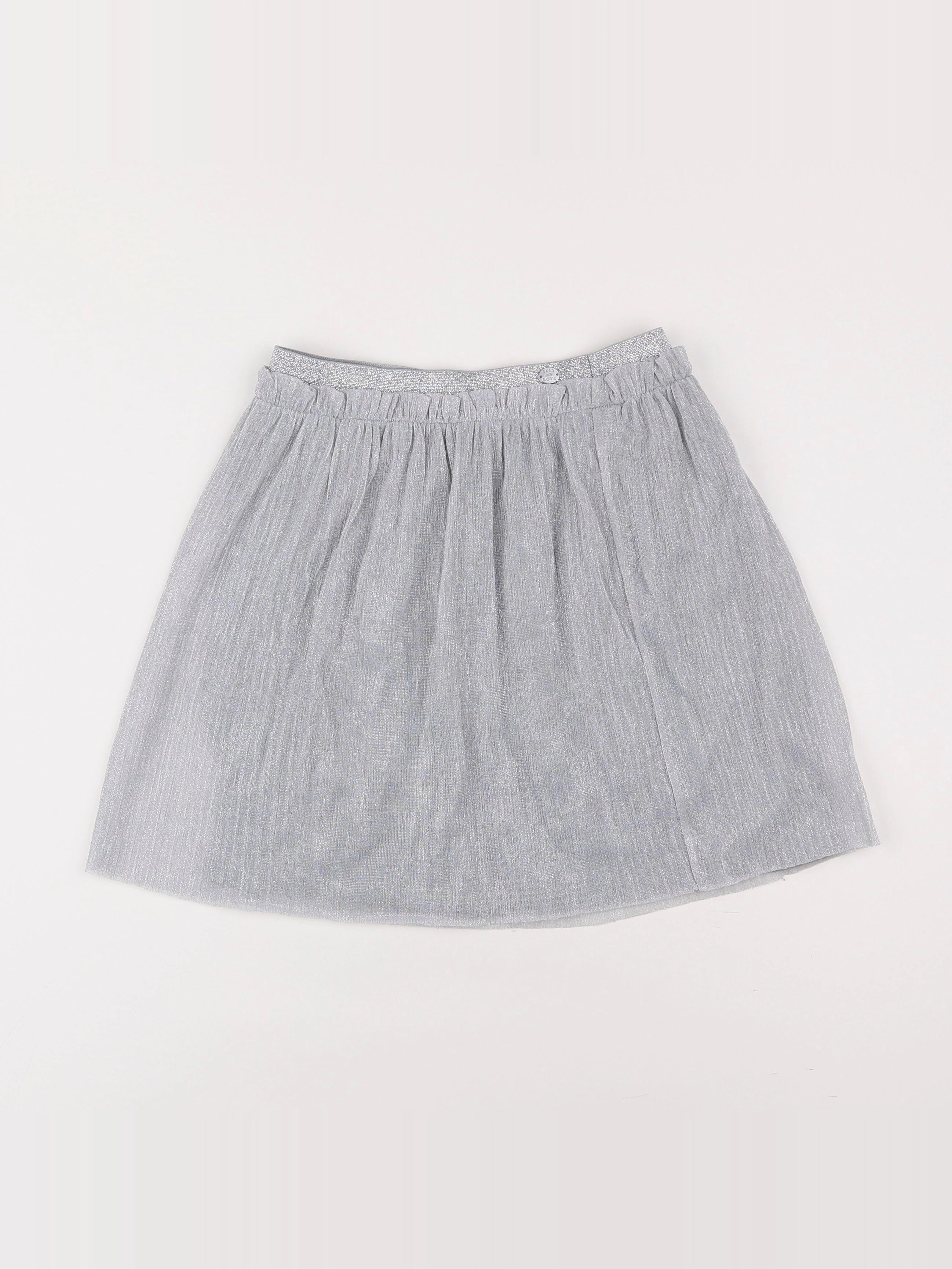 IKKS - jupe gris, argent - 10 ans