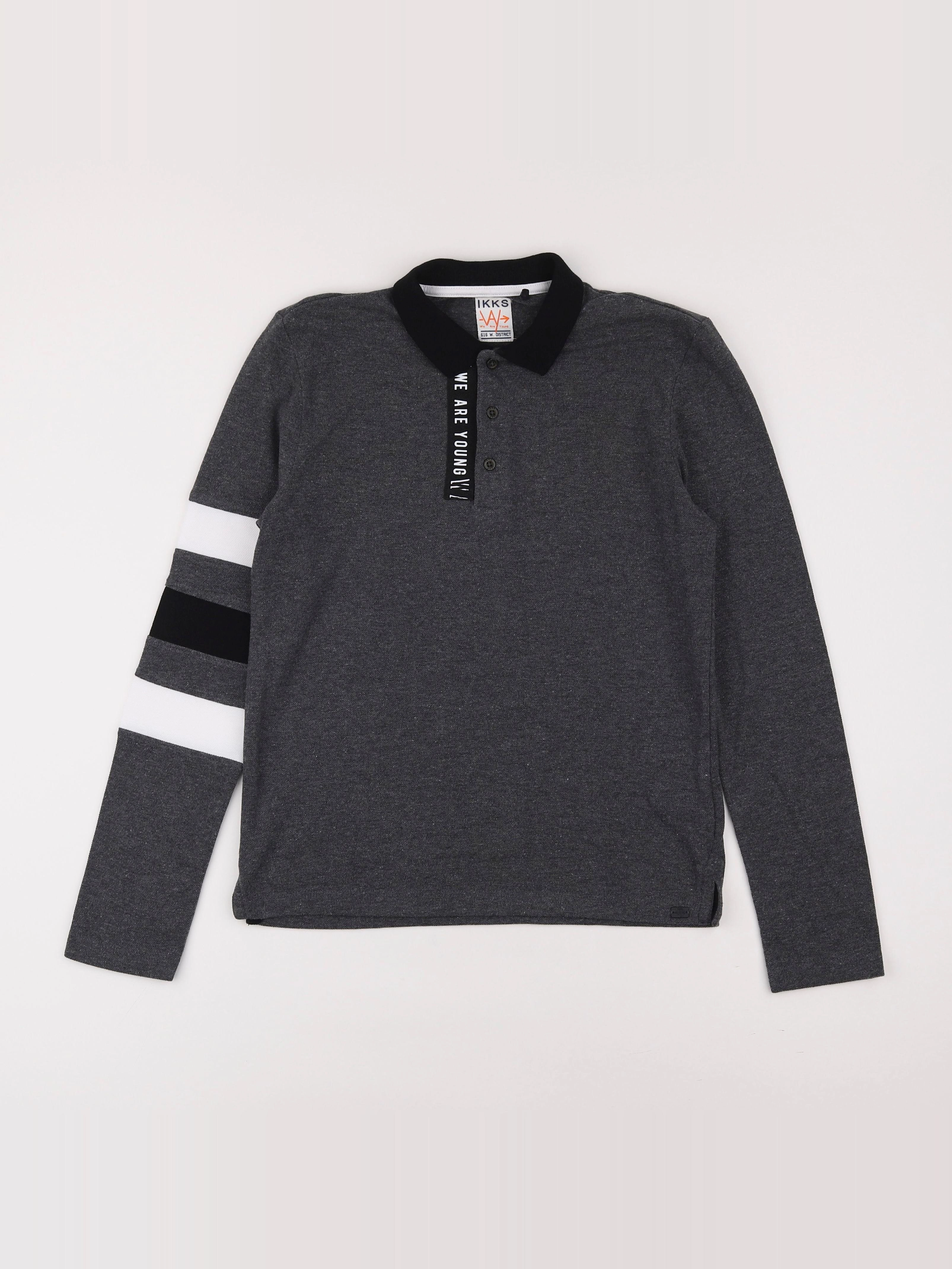 IKKS - polo gris - 12 ans