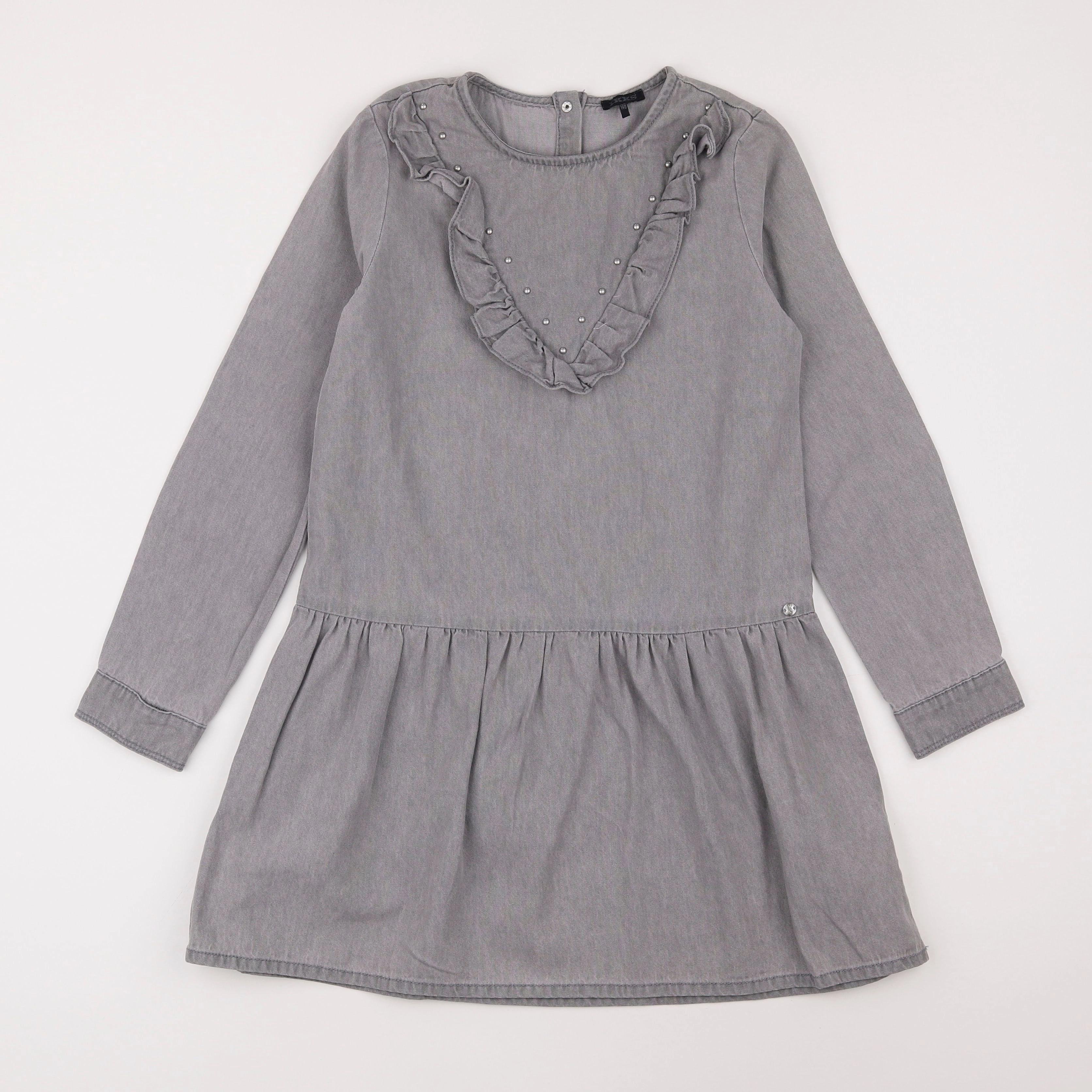 IKKS - robe gris - 10 ans