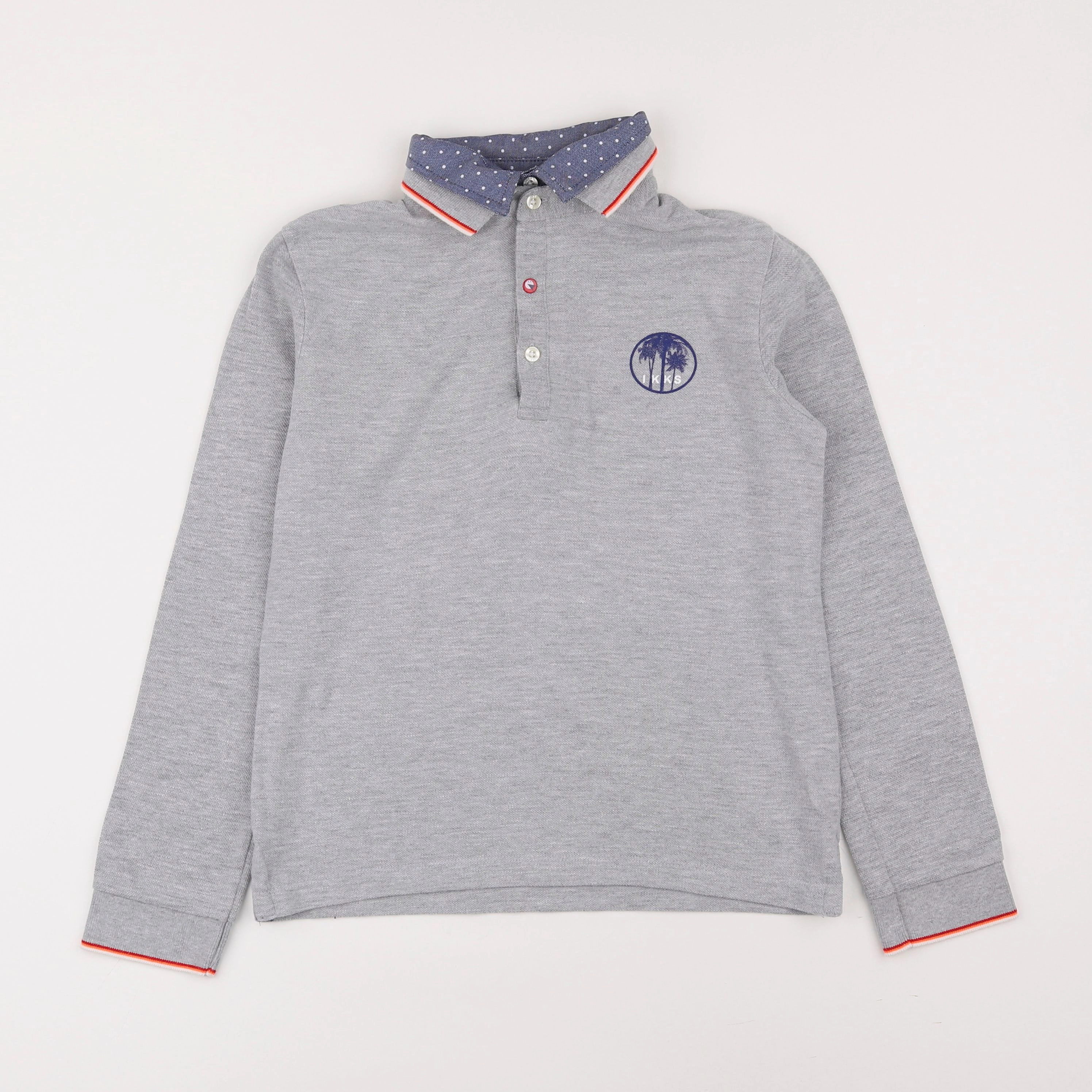 IKKS - polo gris - 10 ans