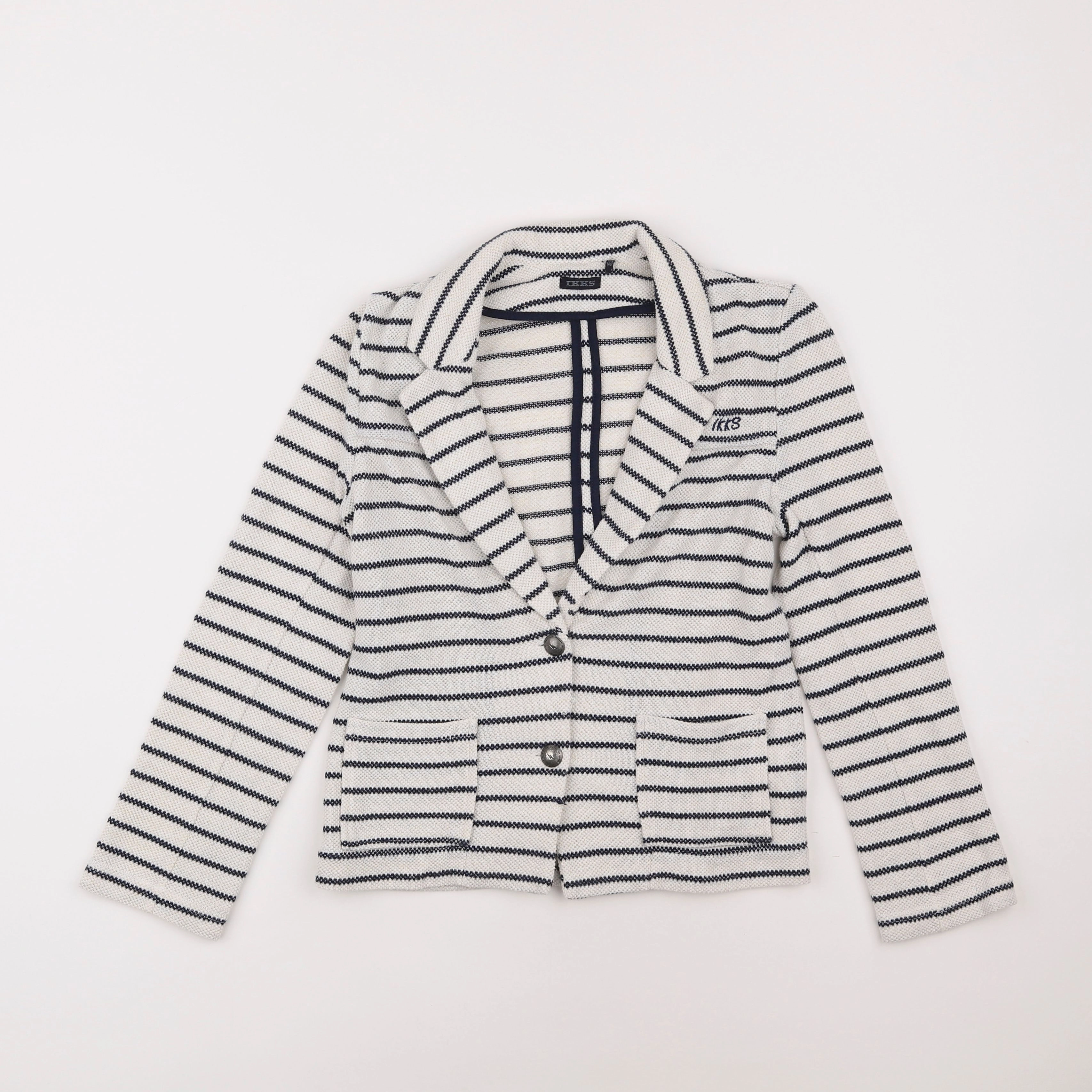 IKKS - veste blanc, bleu - 10 ans
