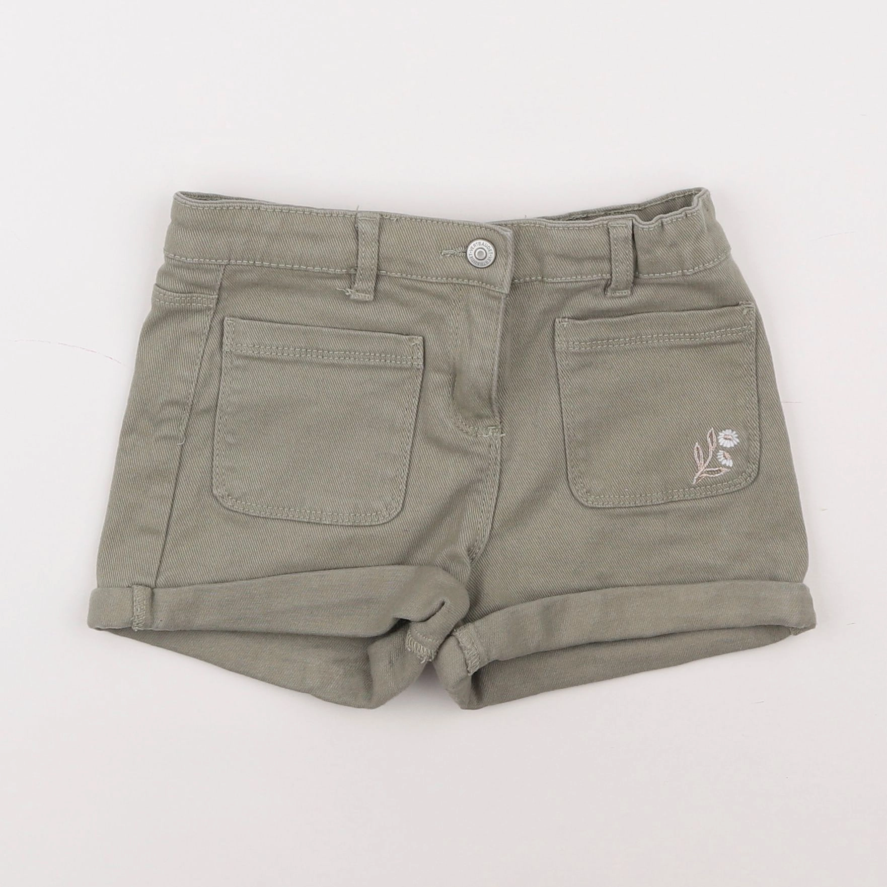 Vertbaudet - short vert - 5 ans